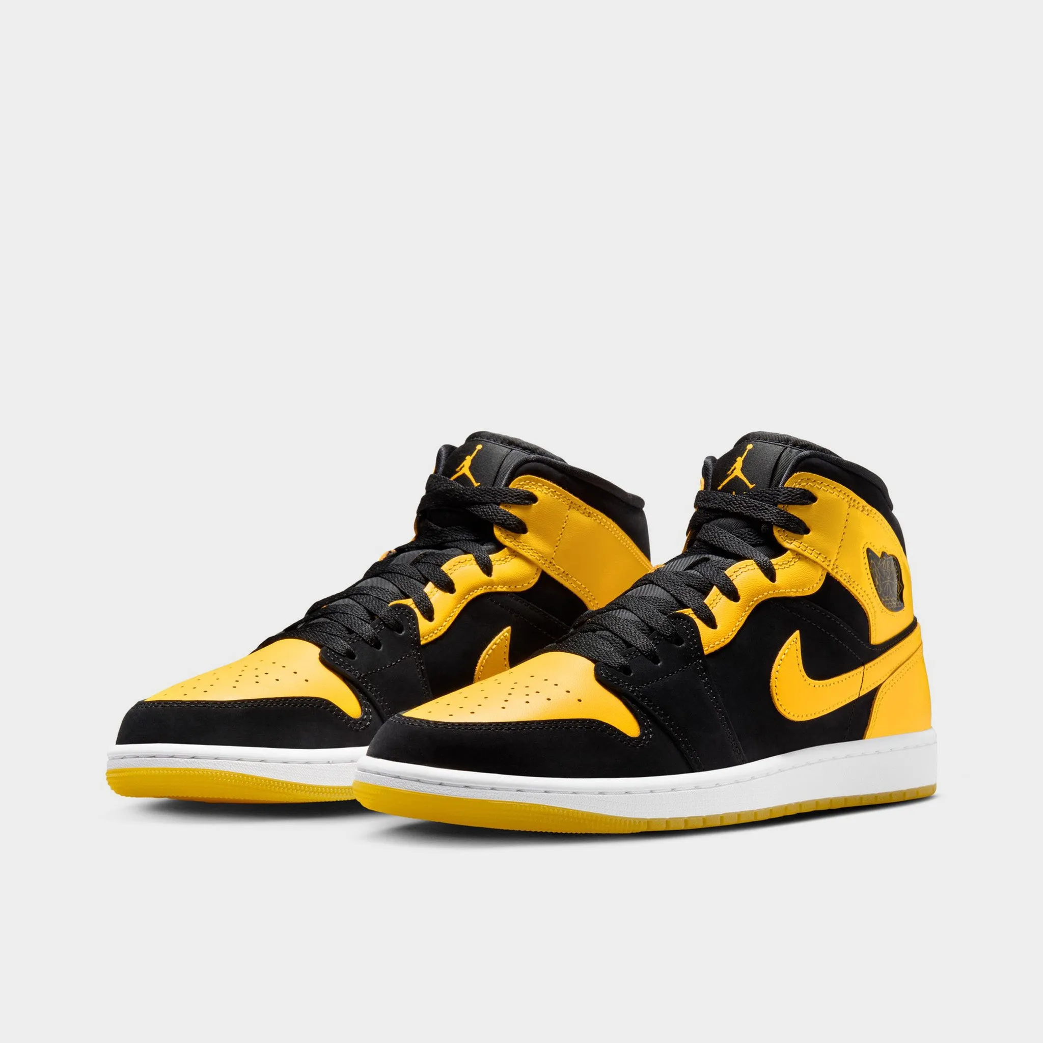Viral Pop Jordan 1 Mid Black / Varsity Maize - White