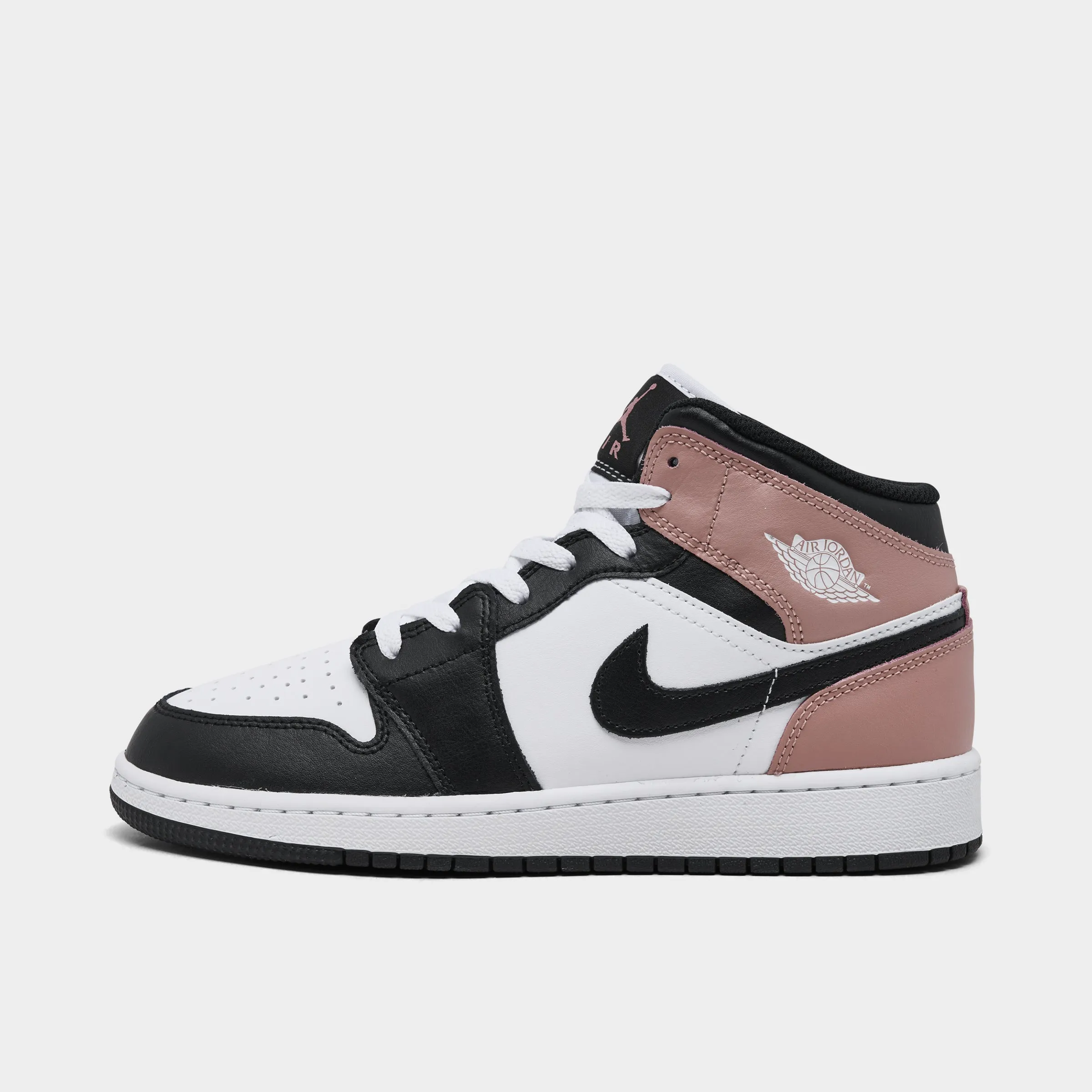 Easy Motion Jordan 1 Mid GS White / Black - Rust Pink