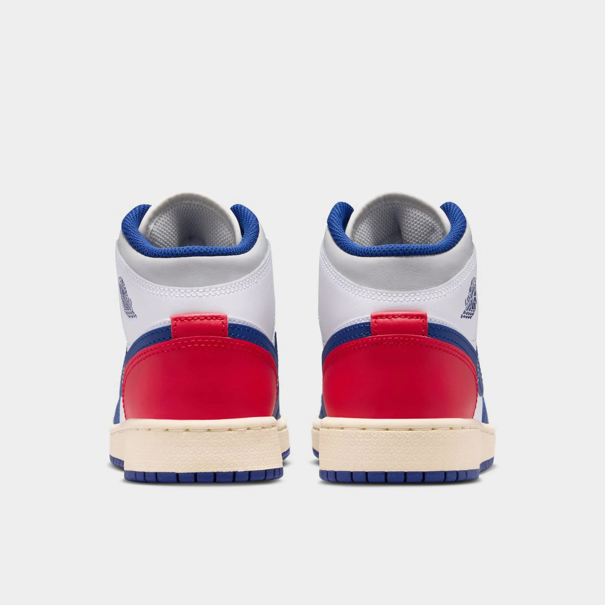 Fresh Wear Bend Hike Jordan 1 Mid GS White / Deep Royal Blue - University Red