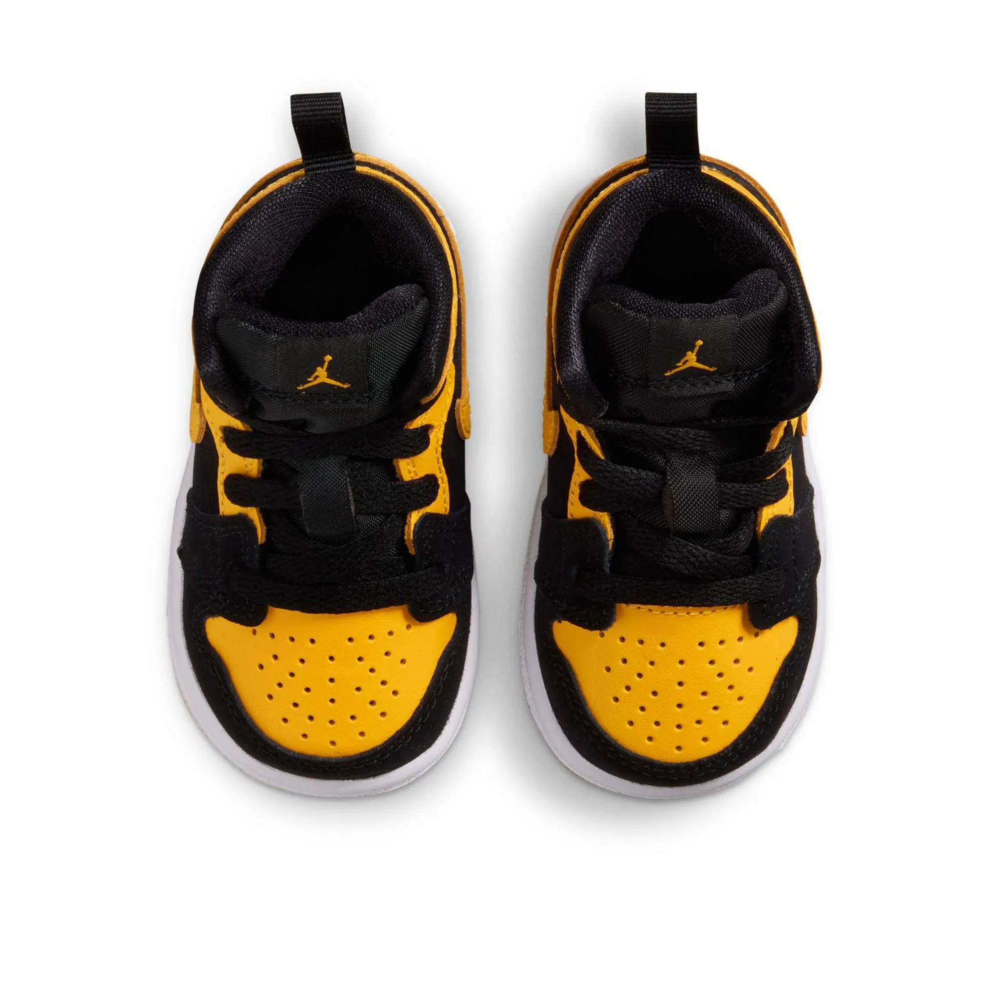 Tapered Heel Cup Agility Boost Jordan 1 Mid SE (TD) - Black/Varsity Maize