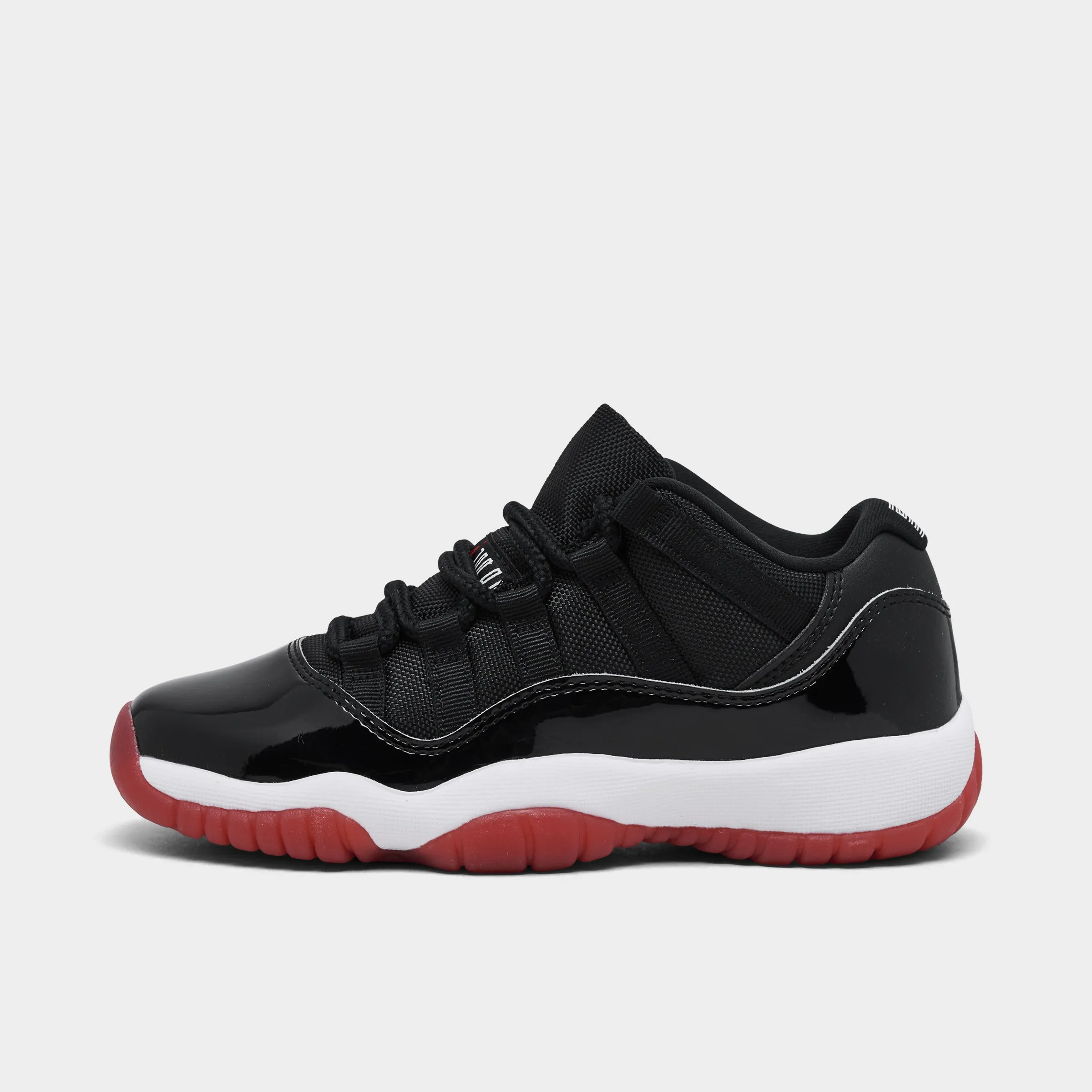 Jordan 11 Retro Low GS Black / Varsity Red - White Pearl Shine