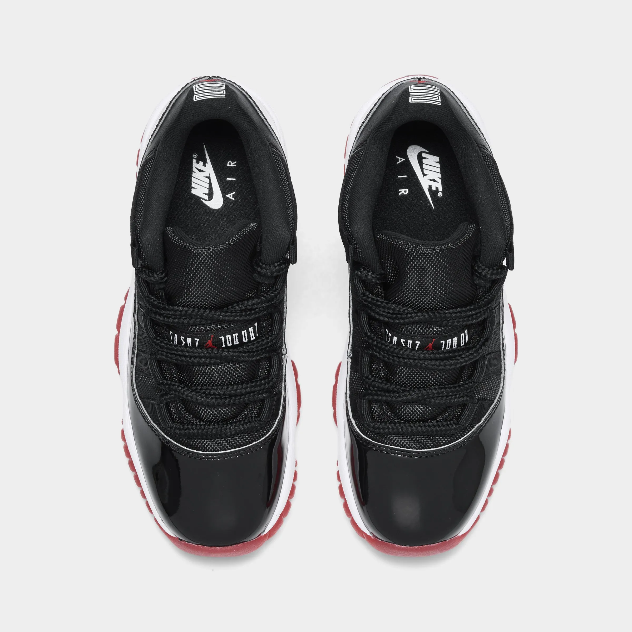 Jordan 11 Retro Low GS Black / Varsity Red - White Platform Style Creek Walk