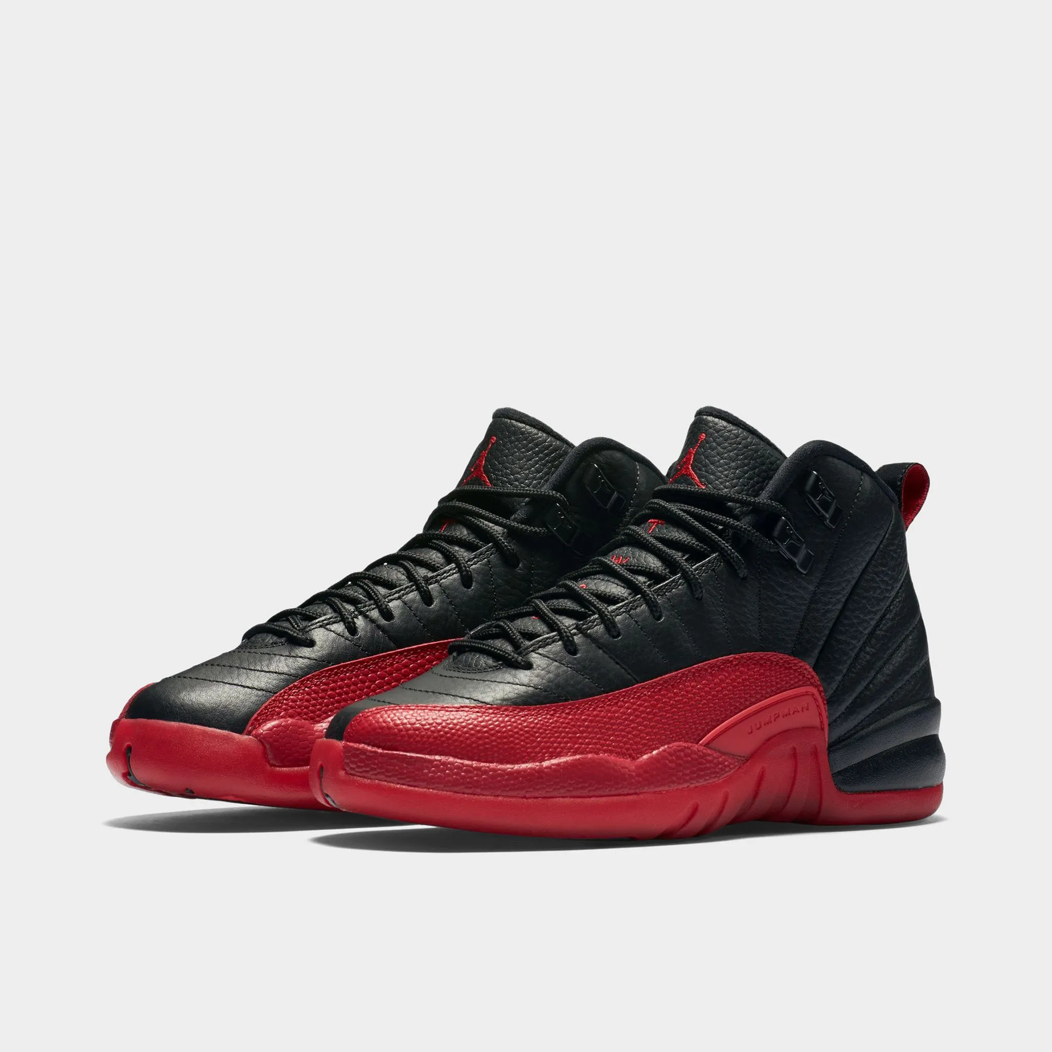 Jordan 12 Retro GS Black / Varsity Red Casual Move Mom Safe