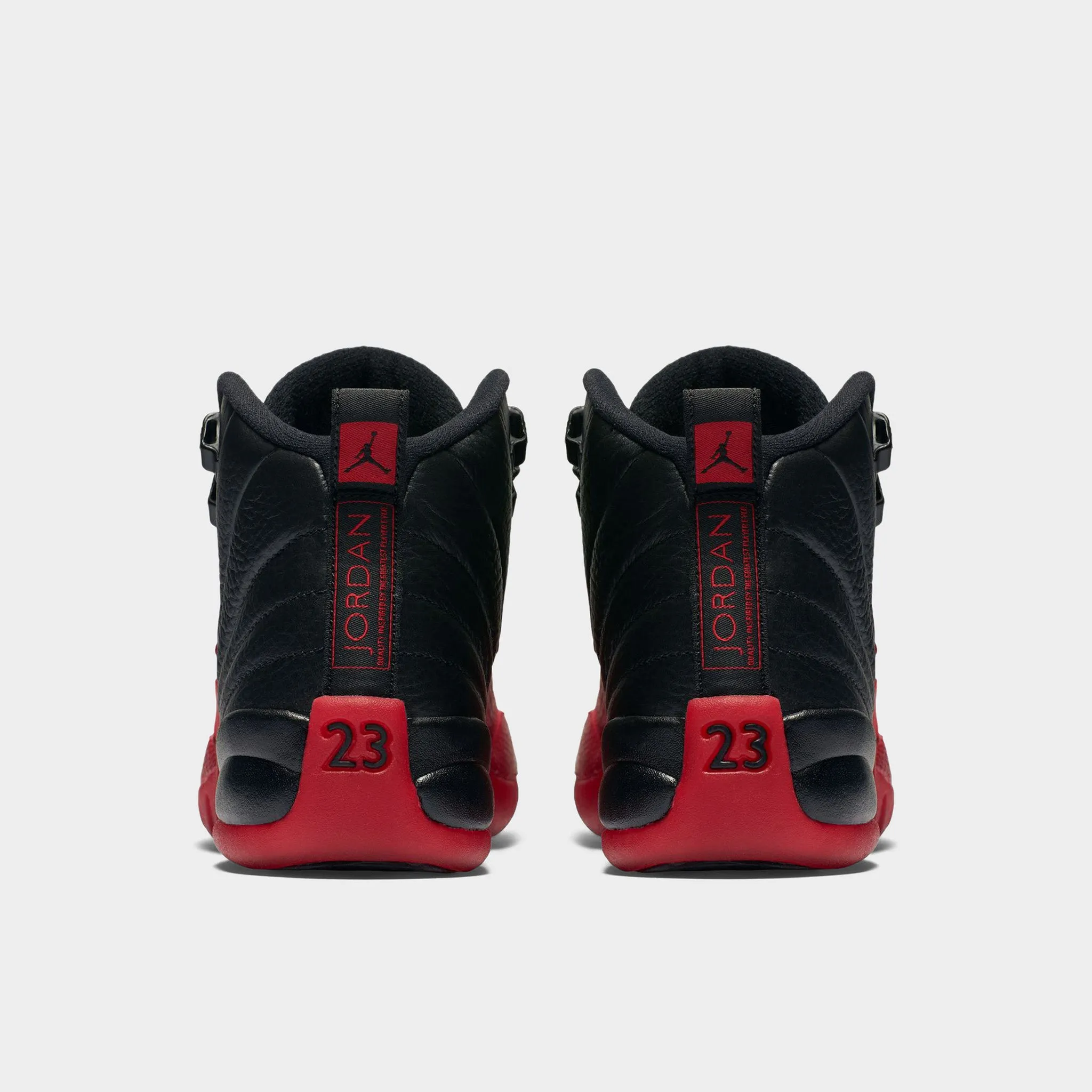 Jordan 12 Retro GS Black / Varsity Red material