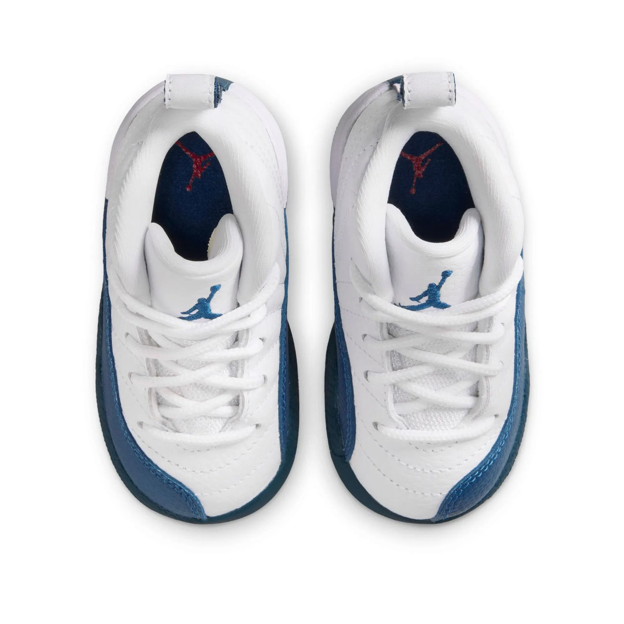 Jordan 12 Retro (TD) - White/French Blue Ventilated Perforations