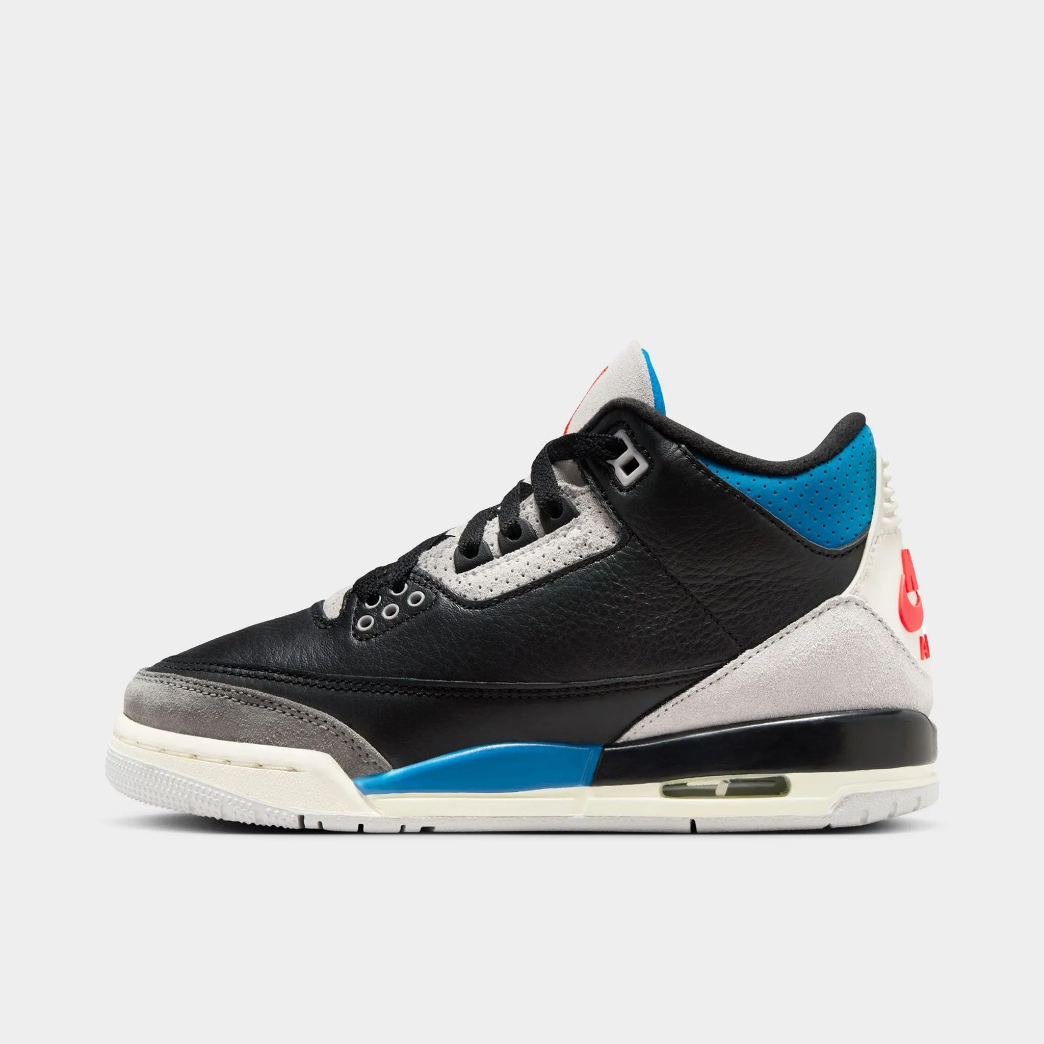 Home Leisure Jordan 3 Retro OG GS Black / Chile Red - Neutral Grey