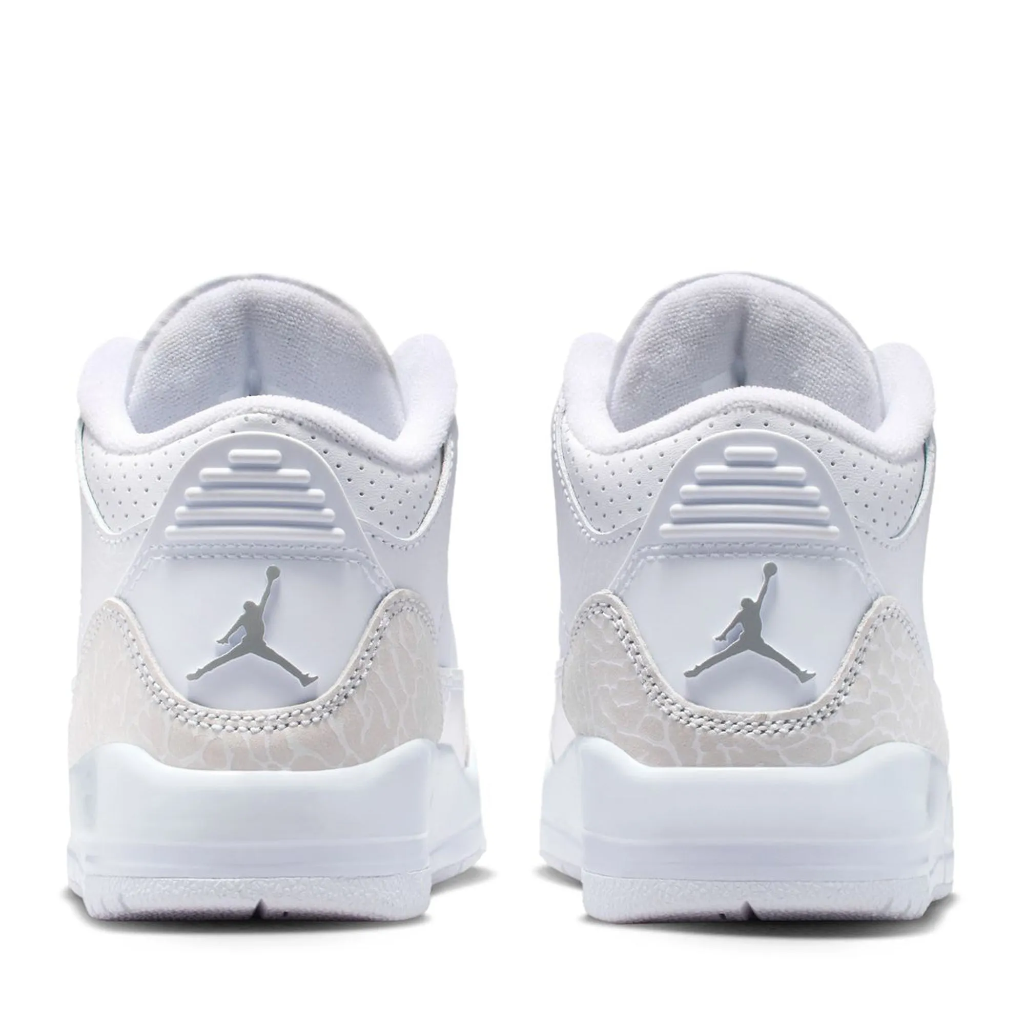Base Support Bold Detail Jordan 3 Retro 'Pure Money' (PS) - White/Metallic Silver