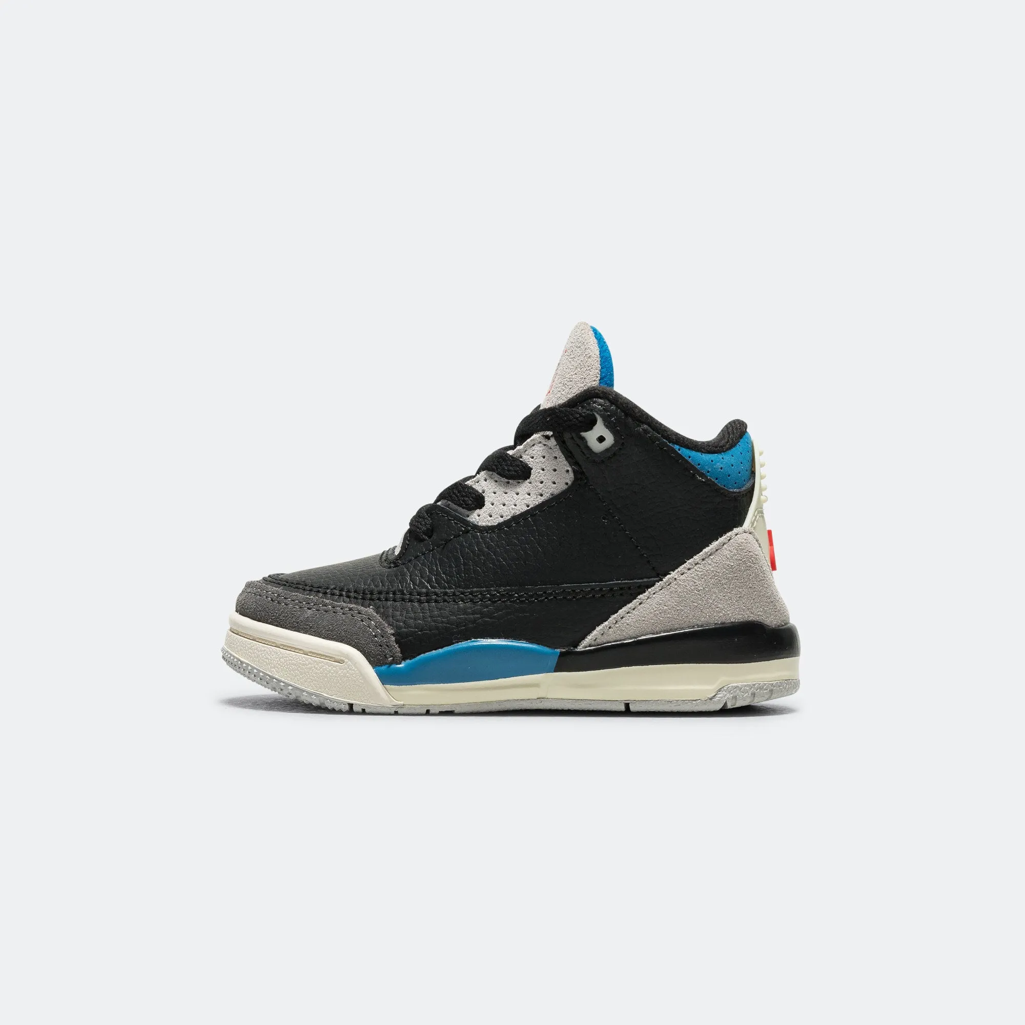 Jordan 3 Retro (TD) - Black/Chile Red-Neutral Grey Quick Adaptation