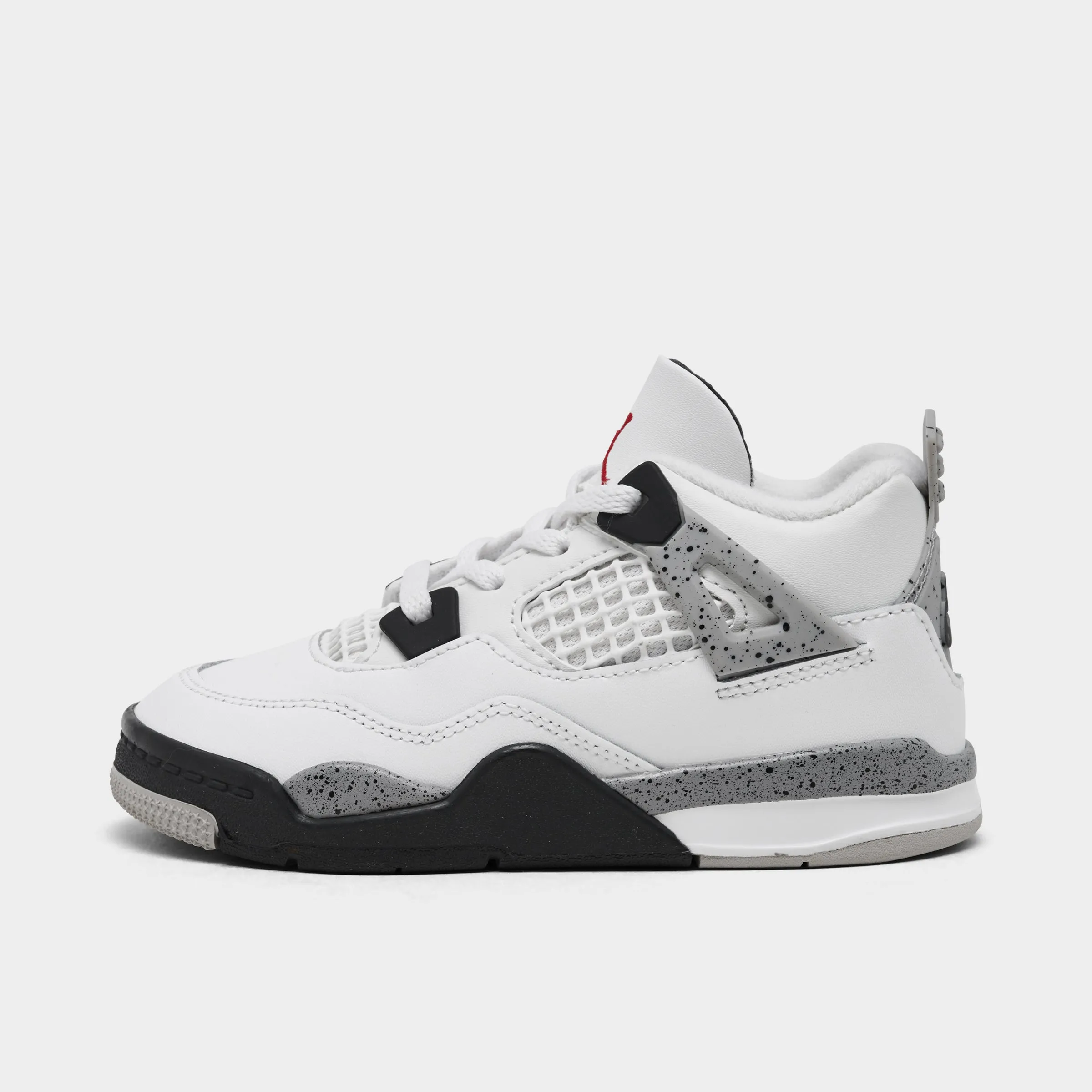 Jordan 4 Retro OG TD Summit White / Fire Red - Cement Grey Smooth Upper