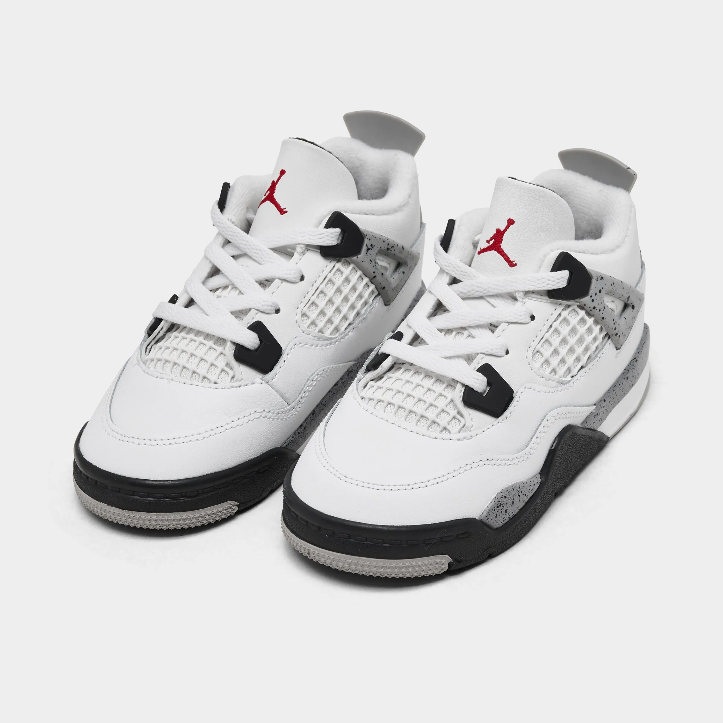 Wide fit Jordan 4 Retro OG TD Summit White / Fire Red - Cement Grey