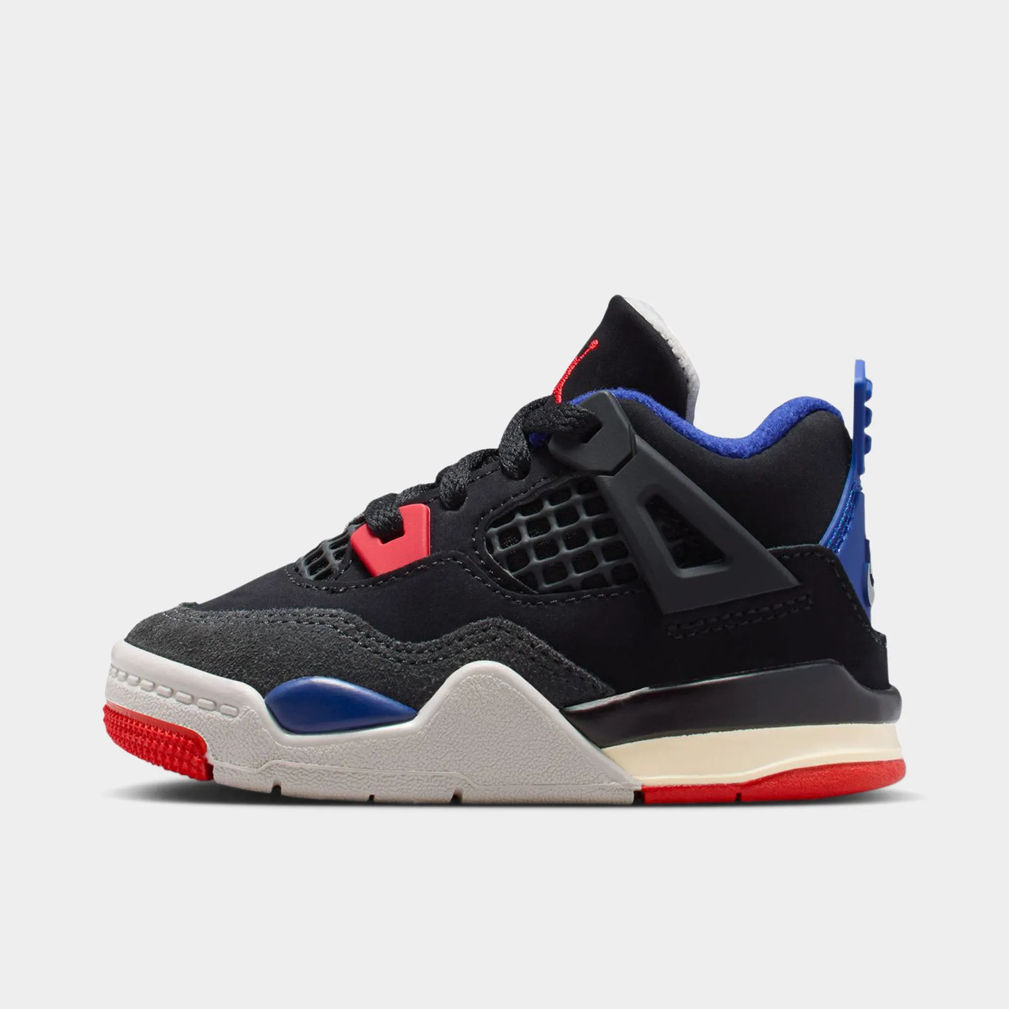 Jordan 4 Retro TD Black / Fire Red - Deep Royal Blue Zen Step Kind Step