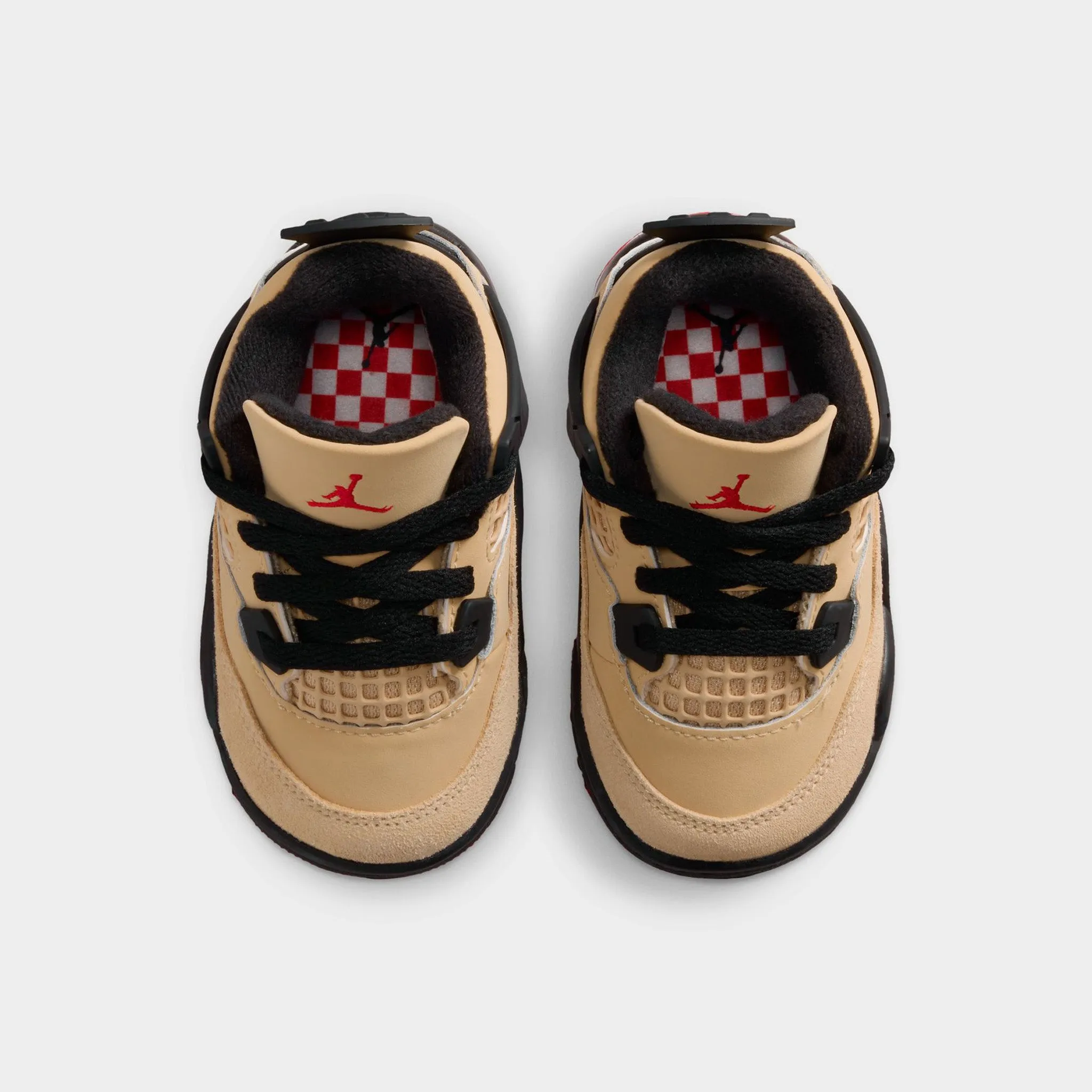 Jordan 4 Retro TD Fire Red / Starfish - Sesame Clear Step Balanced Step