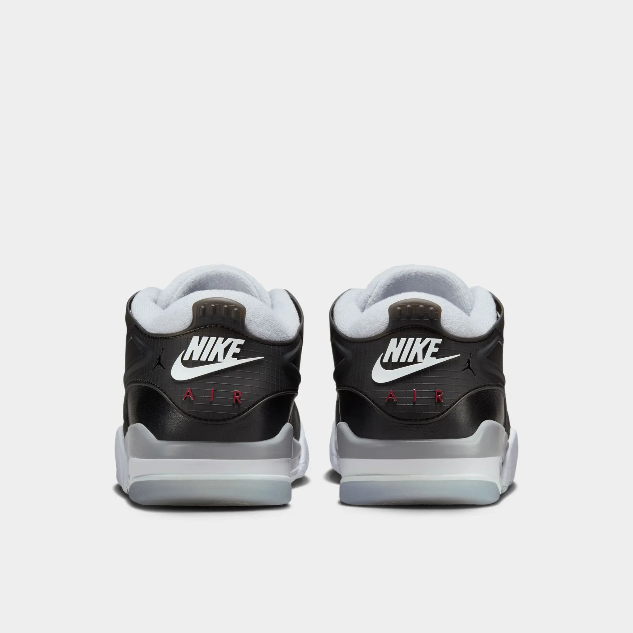 Jordan 4 RM PRM Black / Fire Red - Wolf Grey durable soles