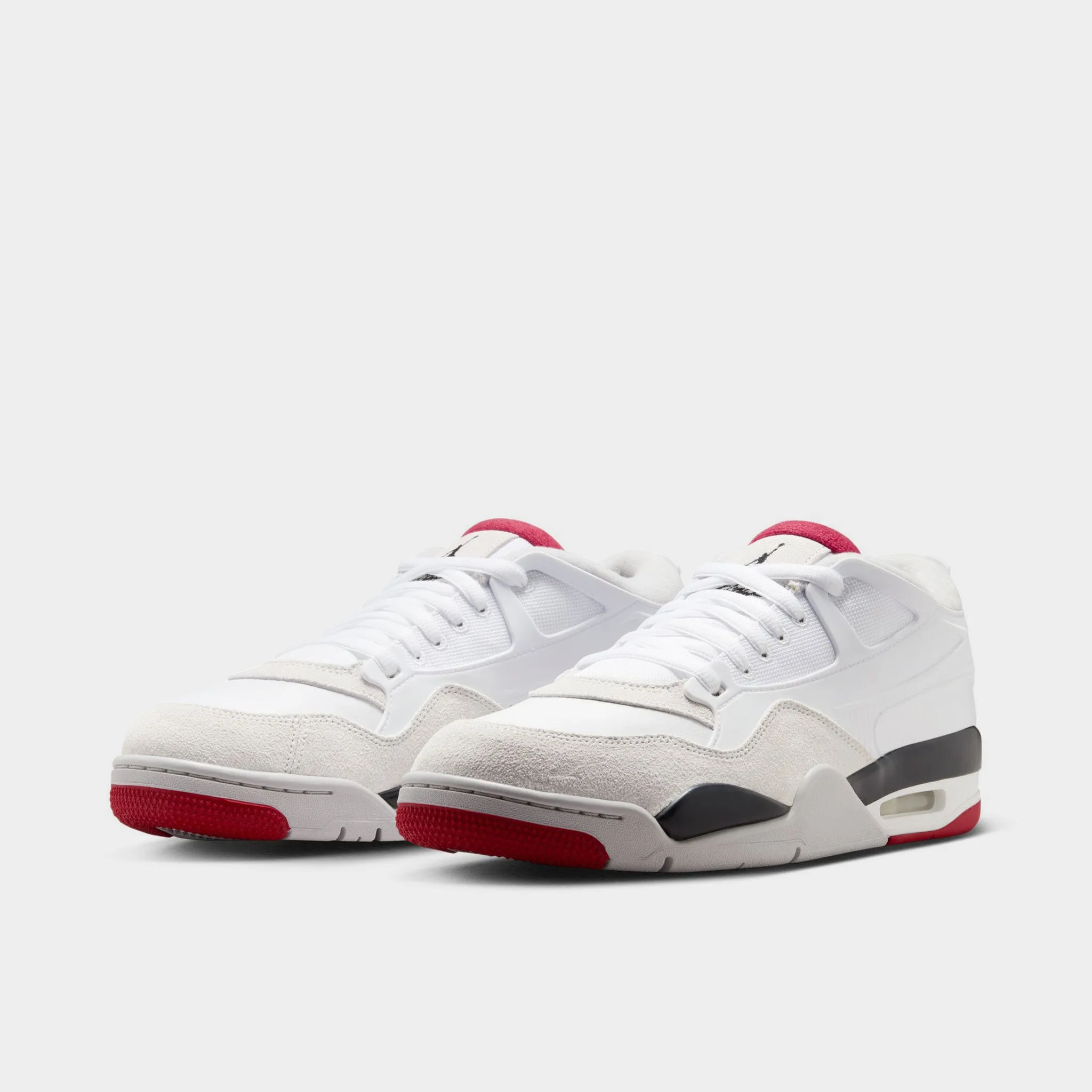 Jordan 4 RM White / Varsity Red - Black Matte Edge