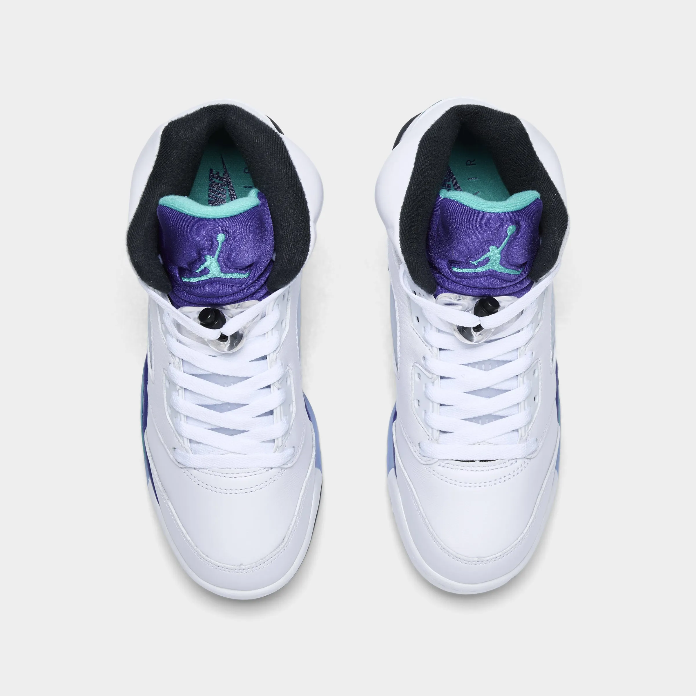 Jordan 5 Retro OG GS White / New Emerald - Grape Ice Gym Quick Space Vibe