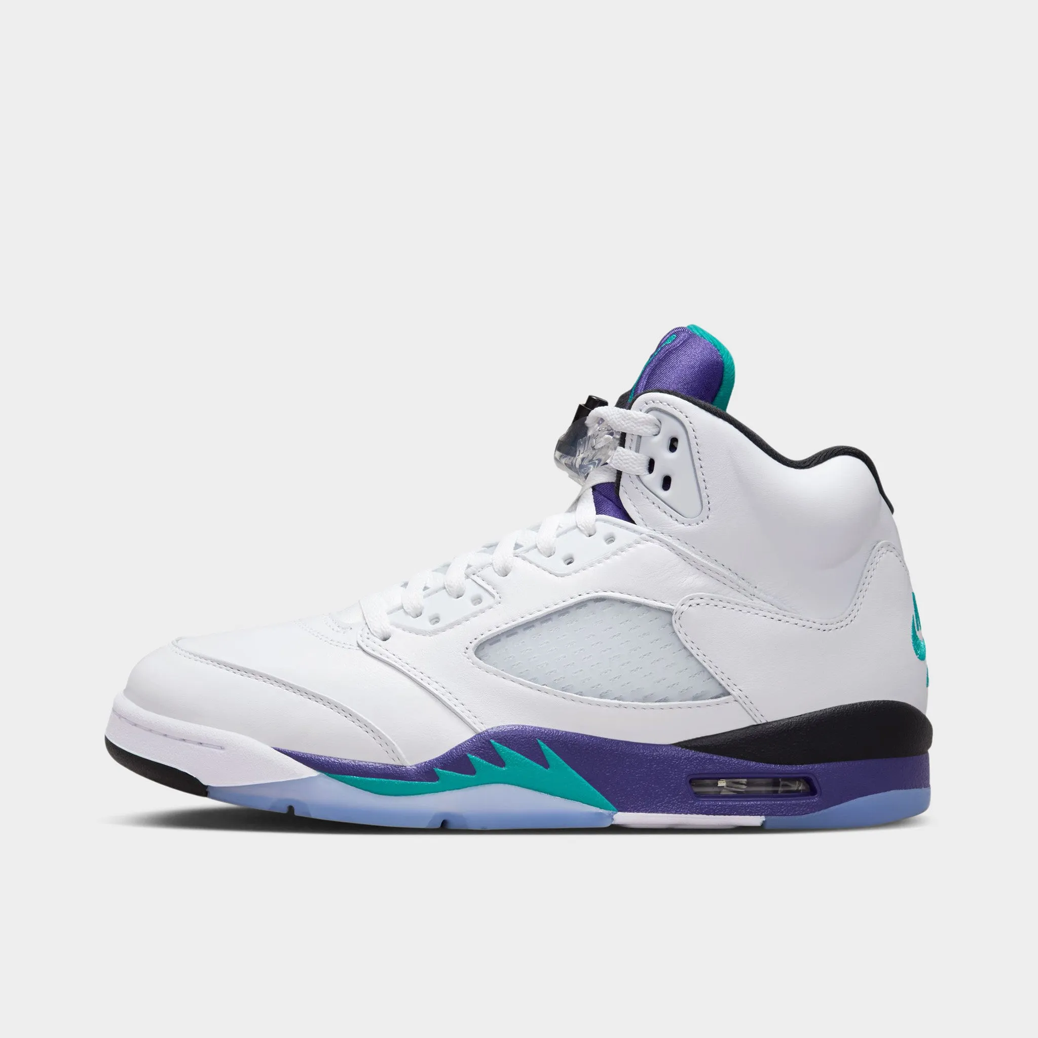 Open Toe Jordan 5 Retro OG White / New Emerald - Grape Ice