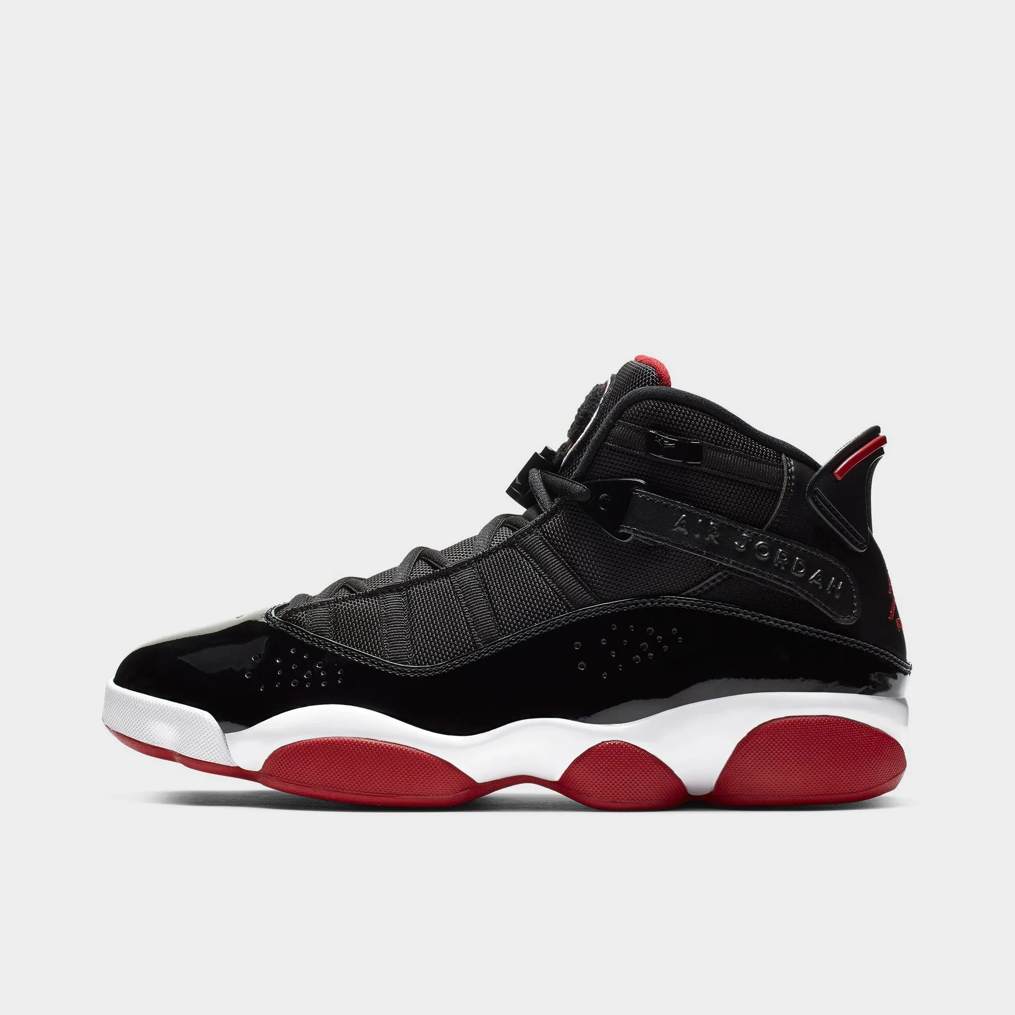 Jordan 6 Rings Black / Varsity Red - White Unisex style Grab And Go