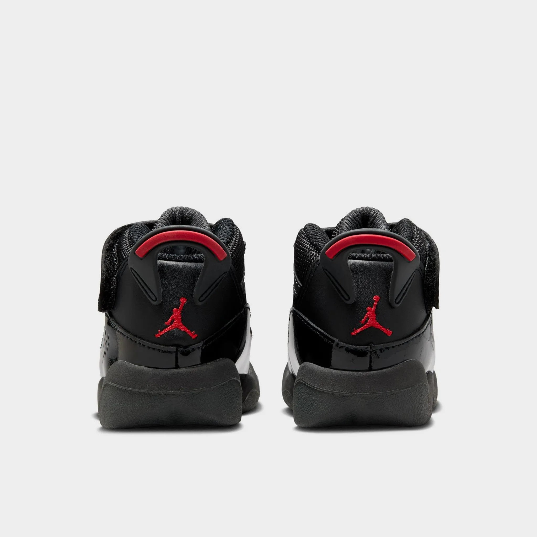 Jordan 6 Rings TD Black / Fire Red - Anthracite Fast Walk Comfortable Fit Shoes