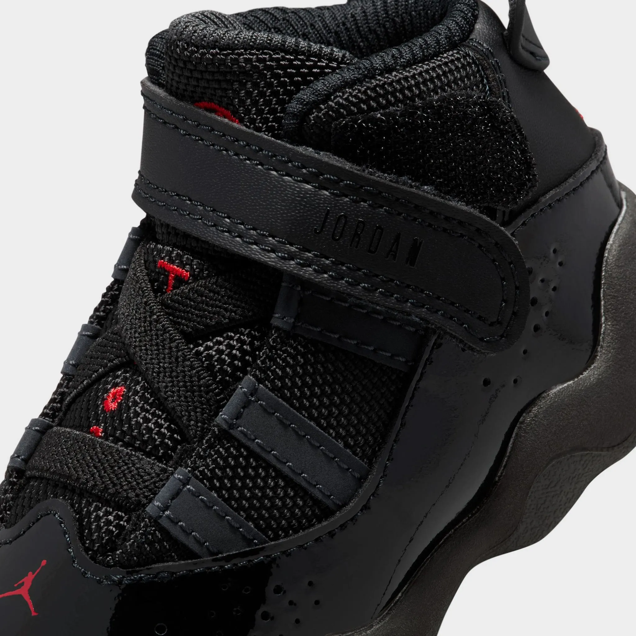 Jordan 6 Rings TD Black / Fire Red - Anthracite Queen Fit