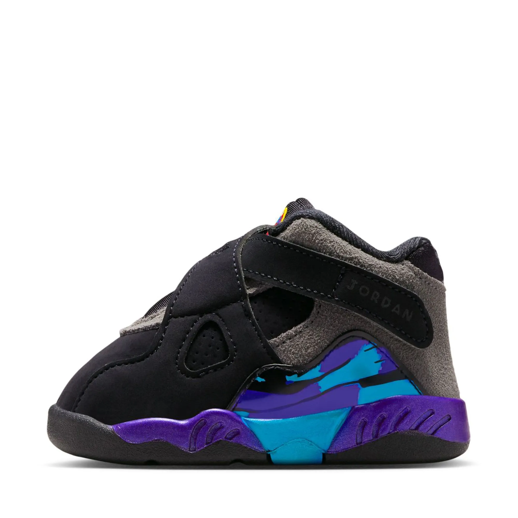 Durable Frame Jordan 8 Retro 'Aqua' (TD) - Black/Multi