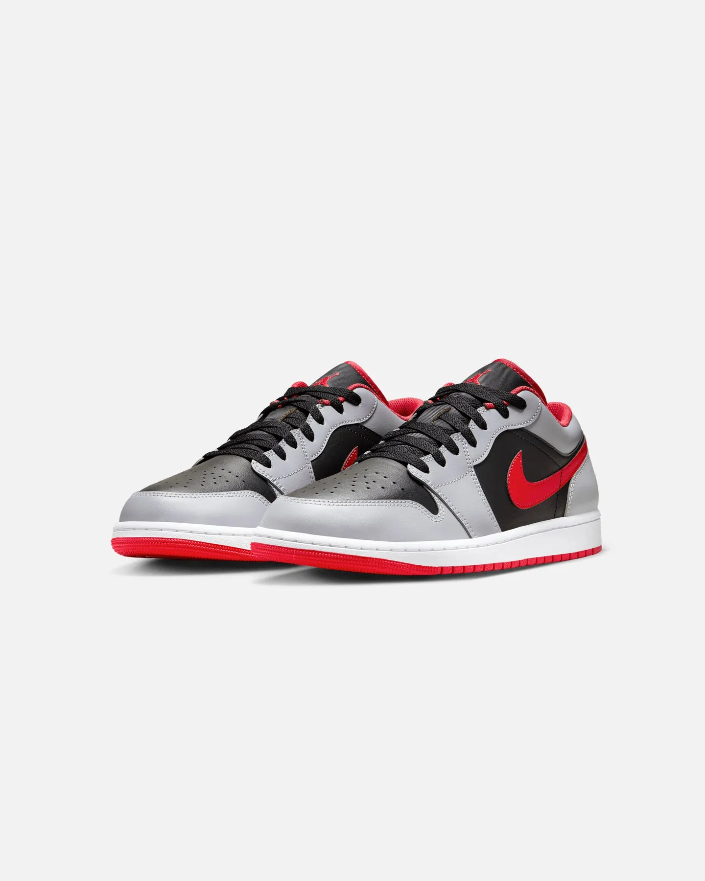 Jordan Air Jordan 1 Low Black/Fire Red Supportive Stable construction