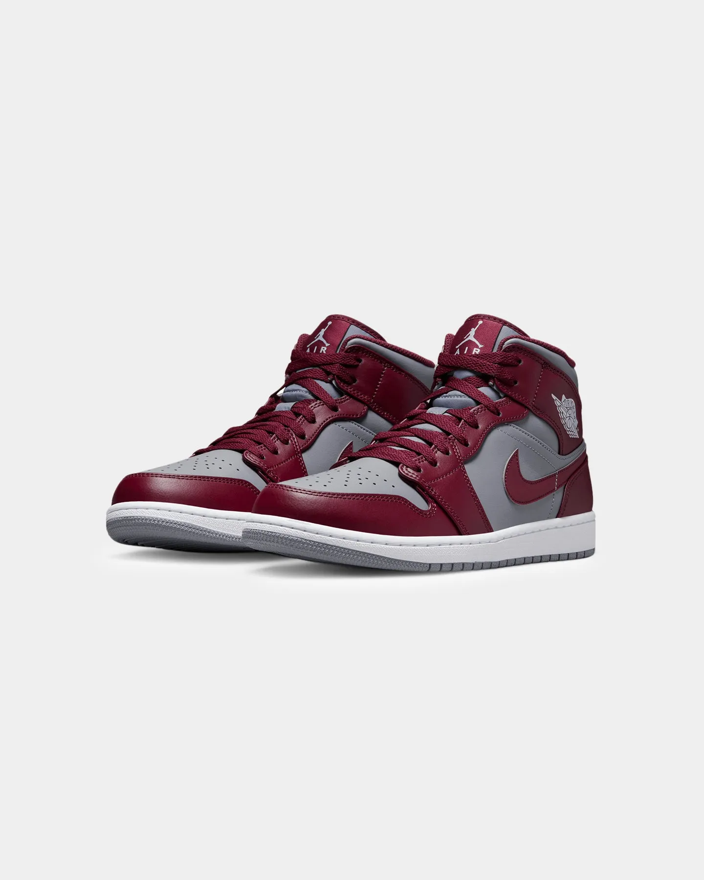 Jordan Air Jordan 1 Mid "Cherrywood Red" Cherrywood Red/White-Cement Grey slow walk