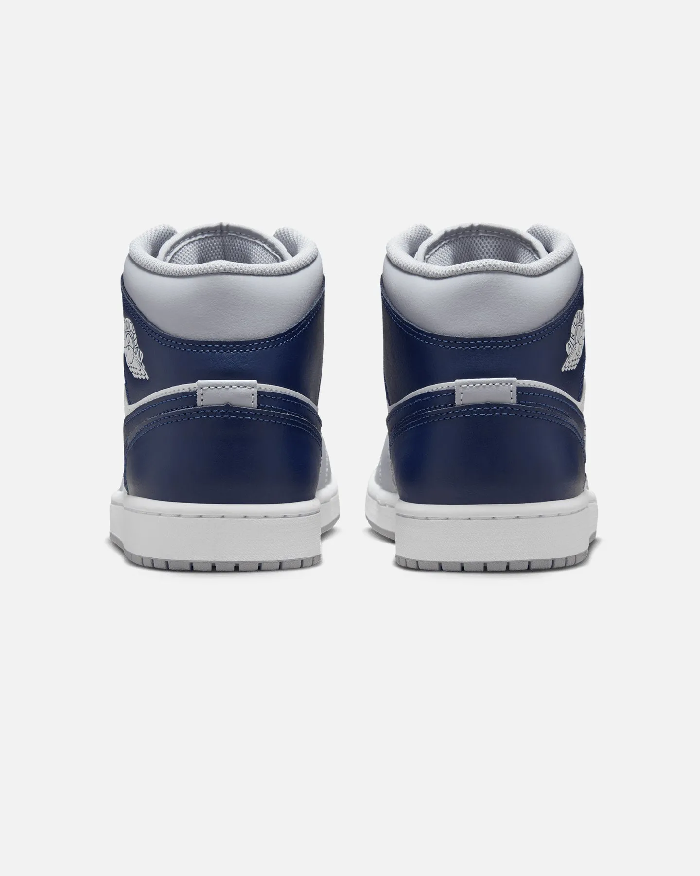 Low Profile Jordan Air Jordan 1 Mid "Georgetown" White/Midnight Navy