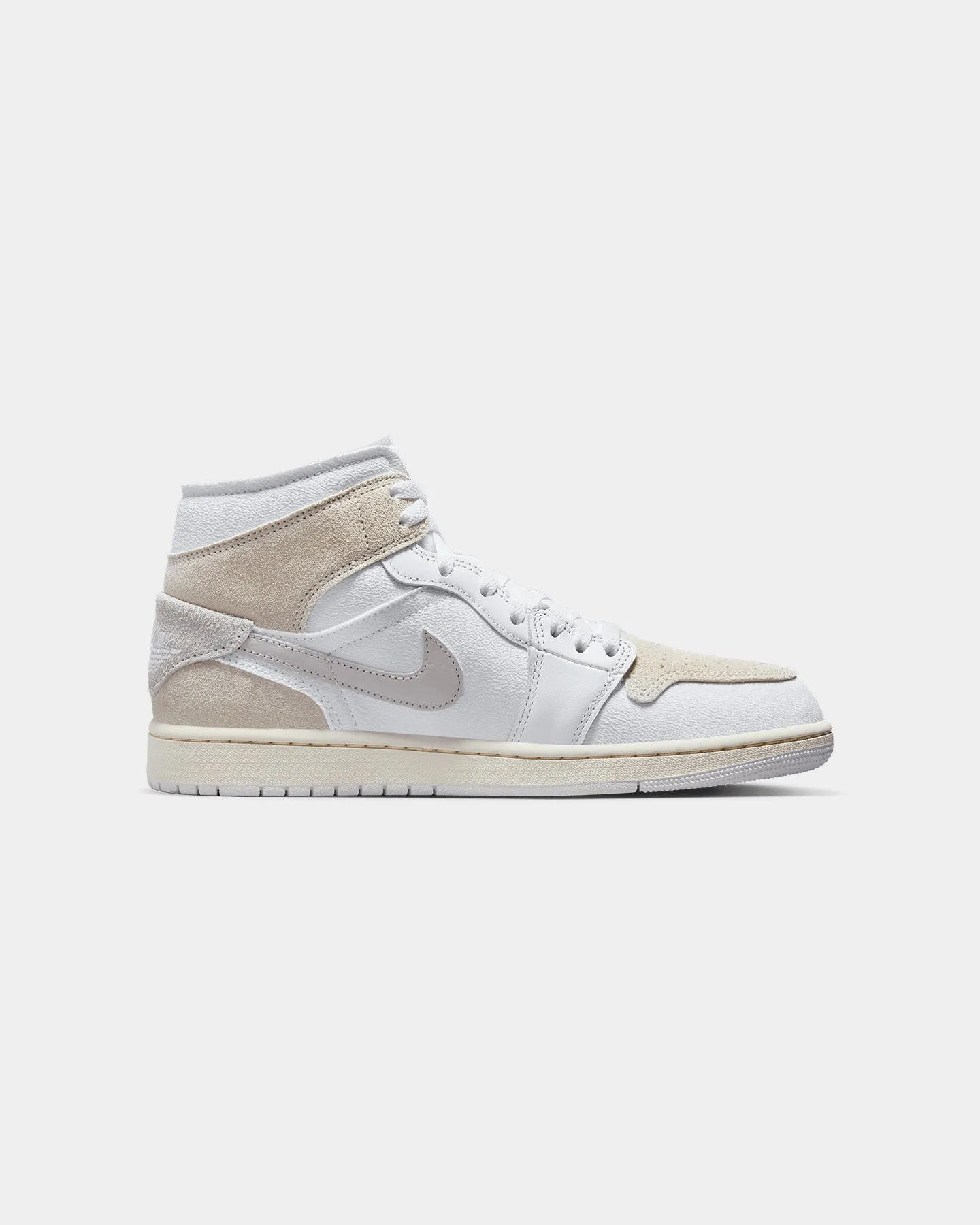 Narrow Fit Jordan Air Jordan 1 Mid SE Craft "Light Orewood Brown" White/Light Orewood Brown