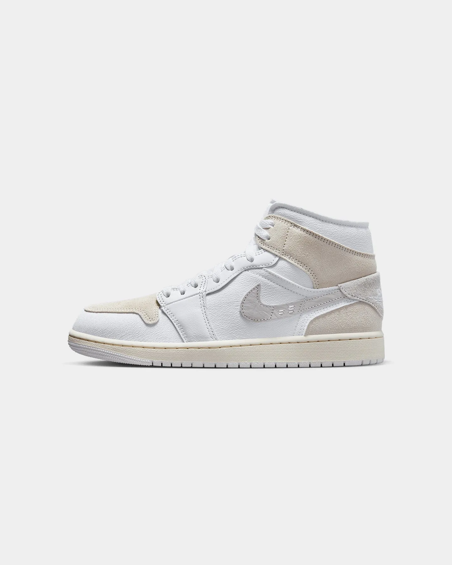 Jordan Air Jordan 1 Mid SE Craft "Light Orewood Brown" White/Light Orewood Brown Clean Step