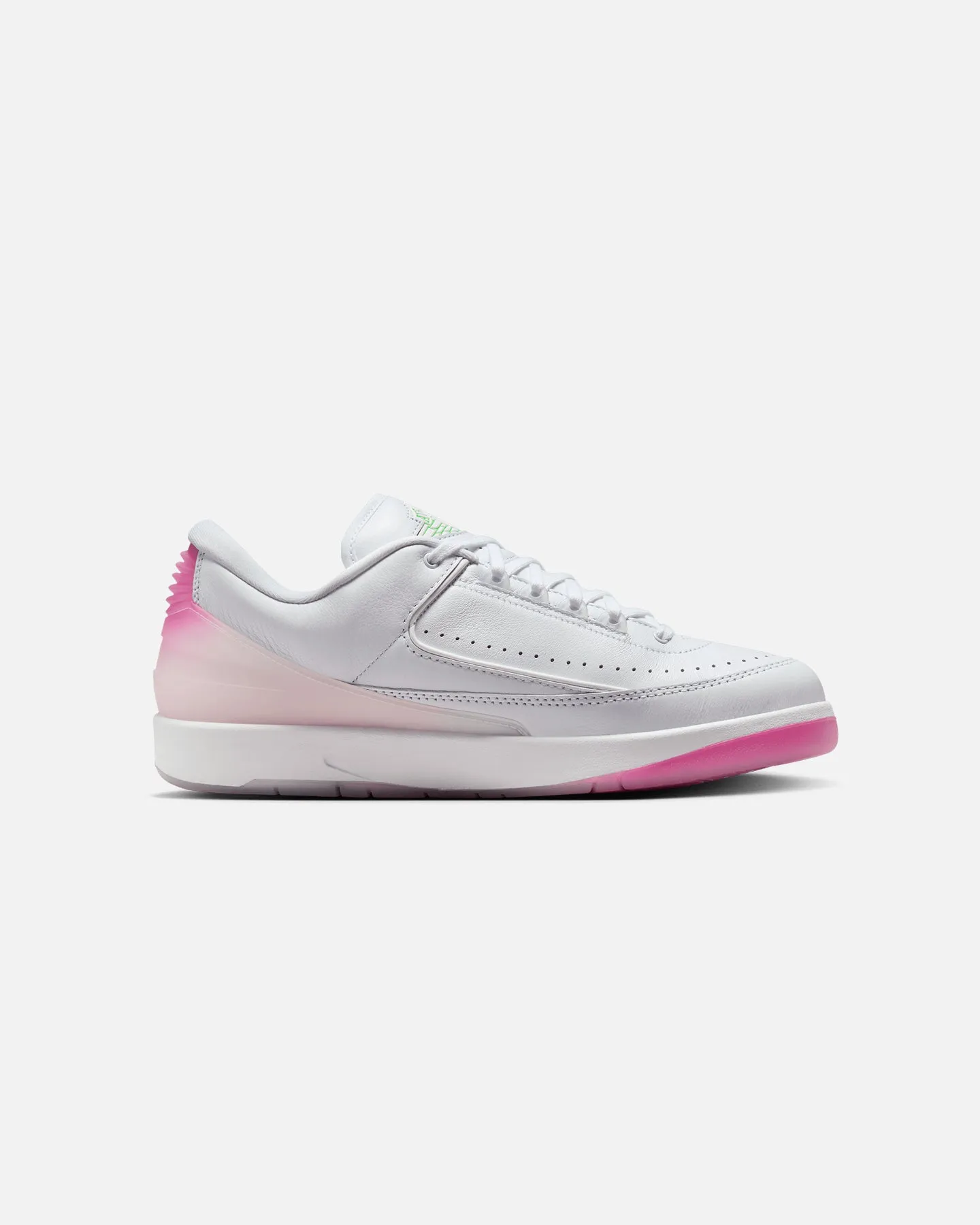 Jordan Air Jordan 2 Retro Low White/Green Str Dynamic Edge Mesh Upper