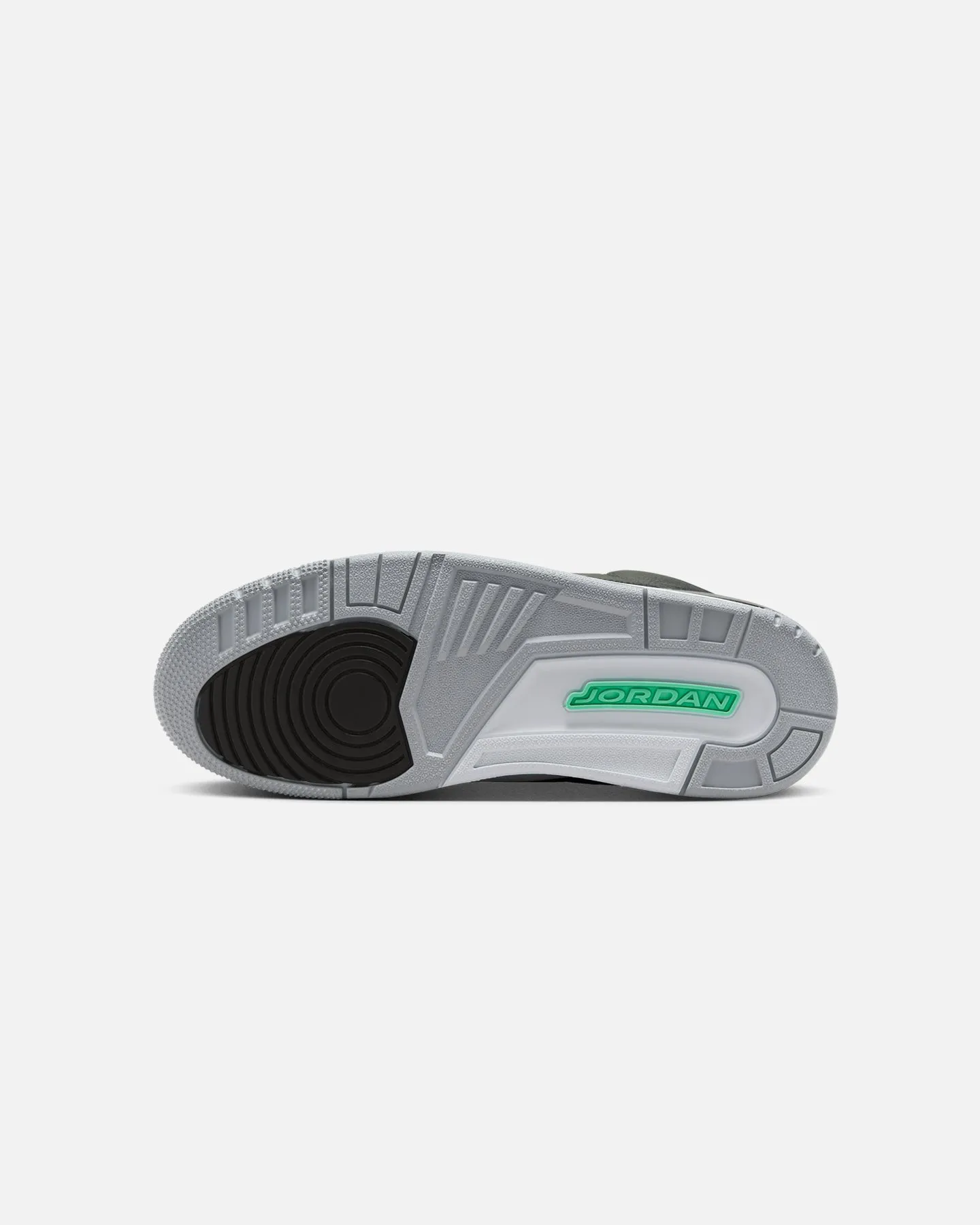 Jordan Air Jordan 3 Retro "Green Glow" Black/Green Glow Rubber Sole Slip Safe