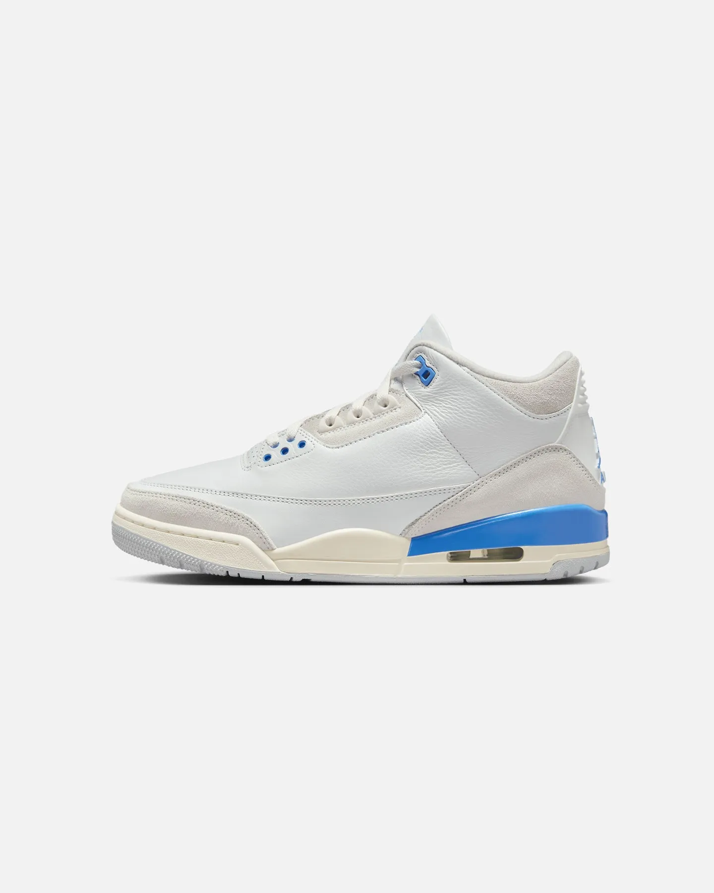 Low Profile Leg Slim Jordan Air Jordan 3 Retro "Lucky Shorts" Summit White/Hydrogen Blue