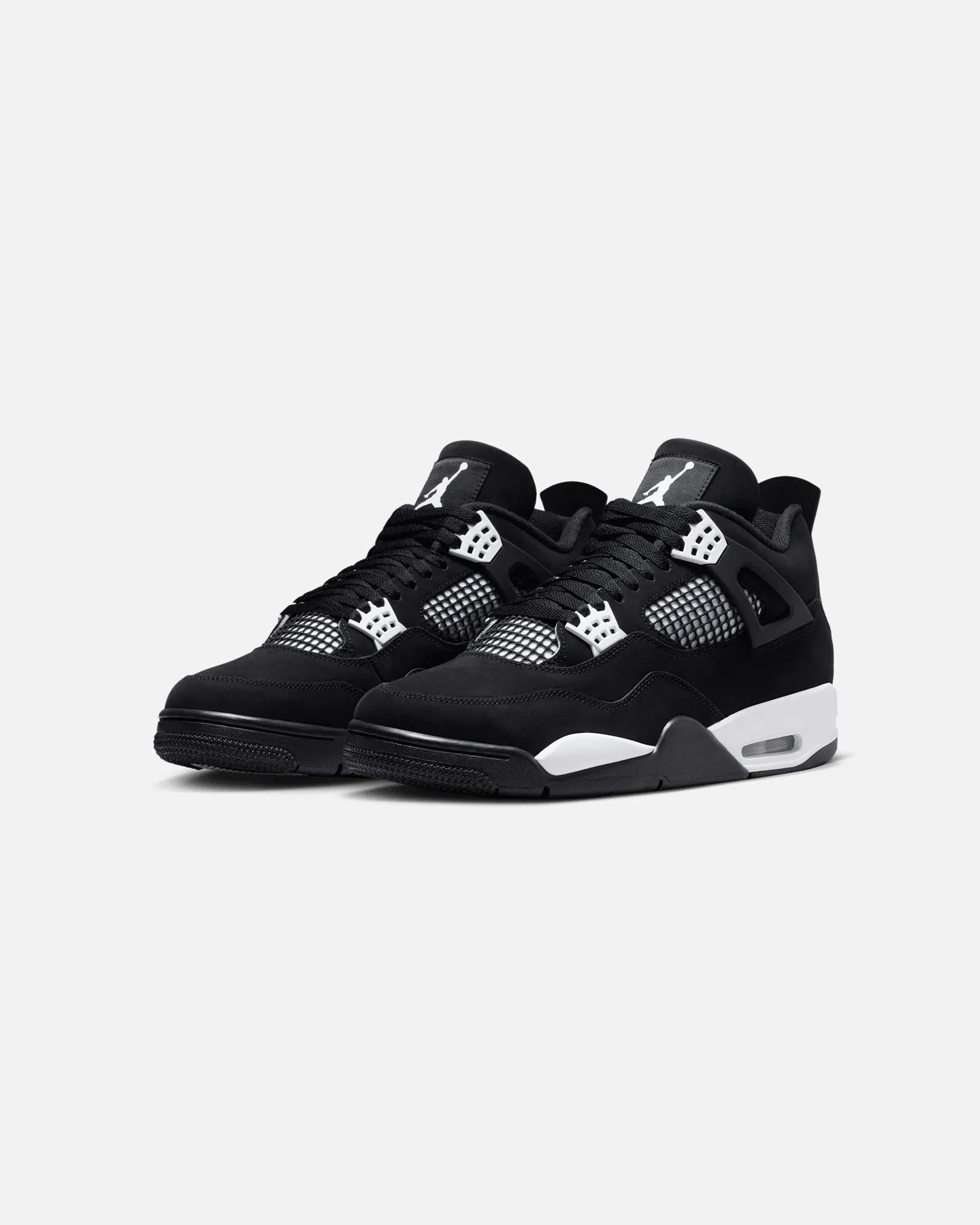 Earth Tone Breathable Material Jordan Air Jordan 4 Retro "White Thunder" Black/White