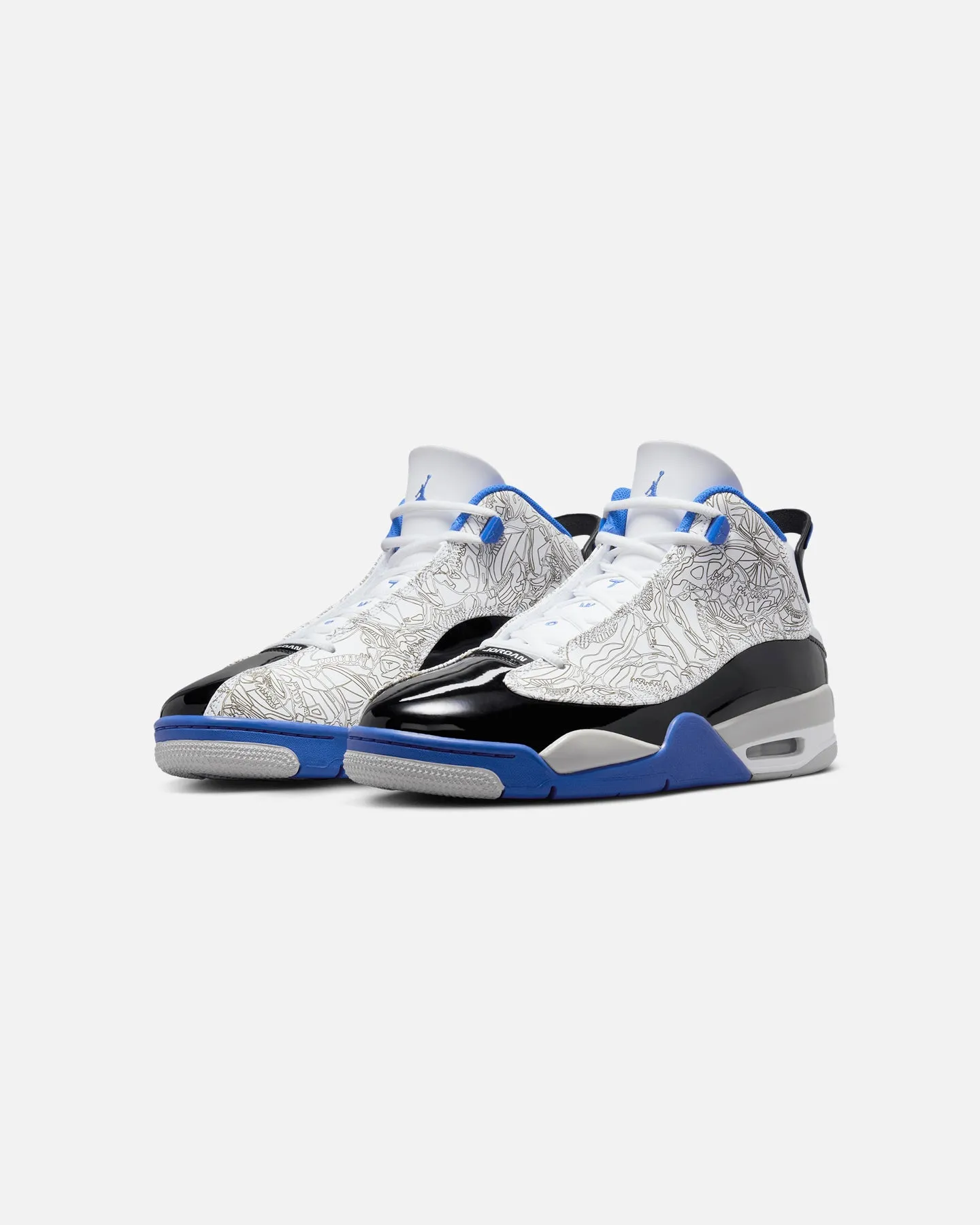 Silent Walk Night Out Jordan Air Jordan Dub Zero White/Game Royal
