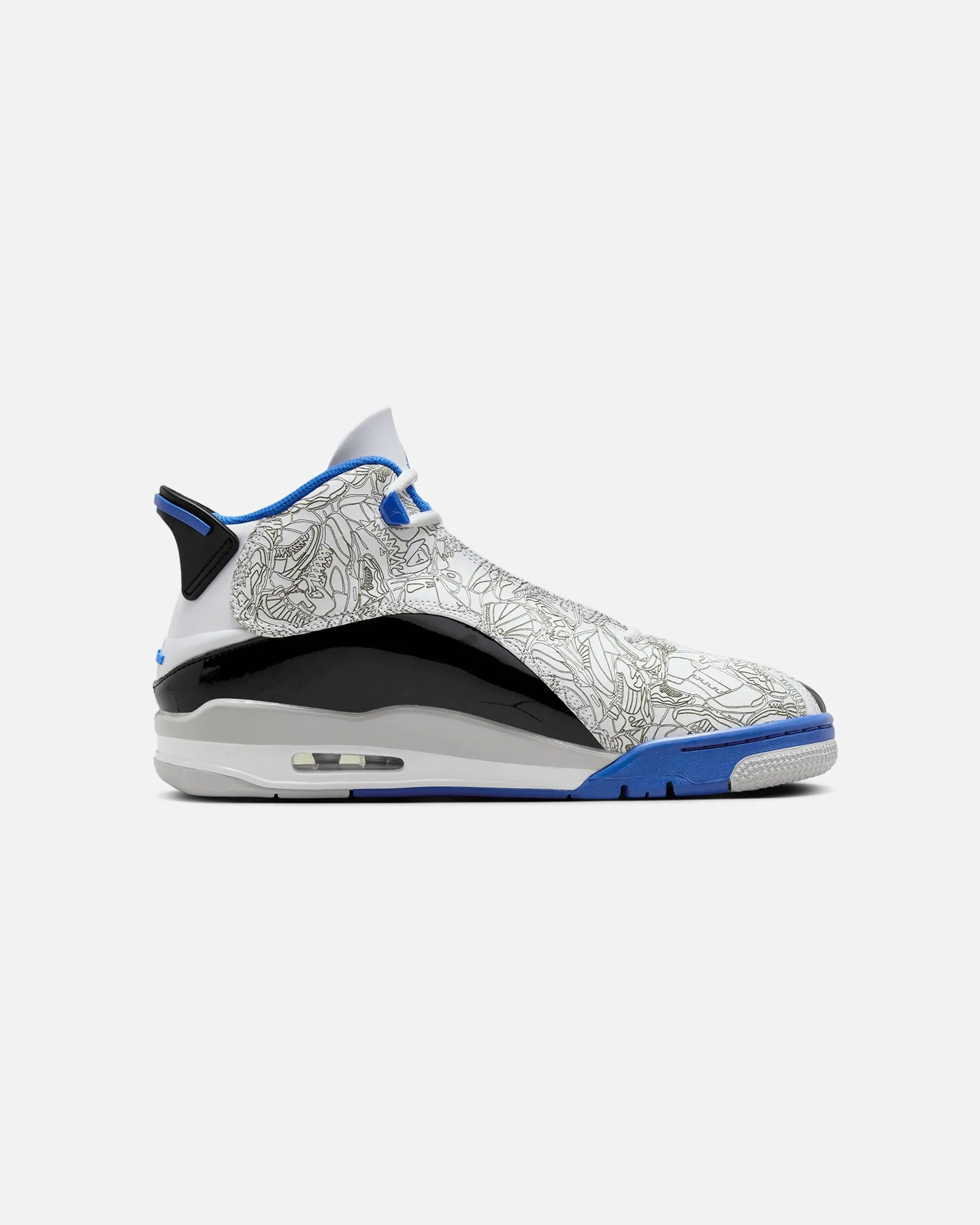 Jordan Air Jordan Dub Zero White/Game Royal Quick Step mesh construction