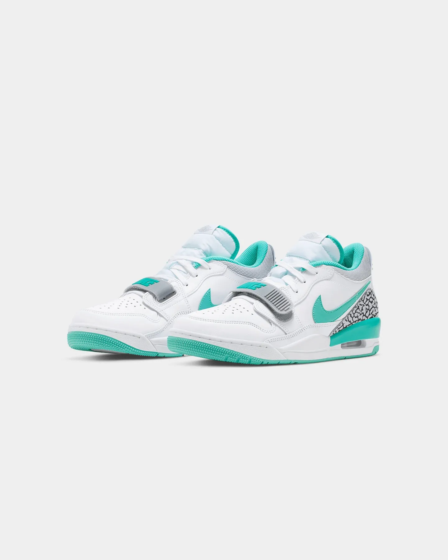 Jordan Air Jordan Legacy 312 Low White/Washed Teal-Wolf Grey Supportive Corner Style