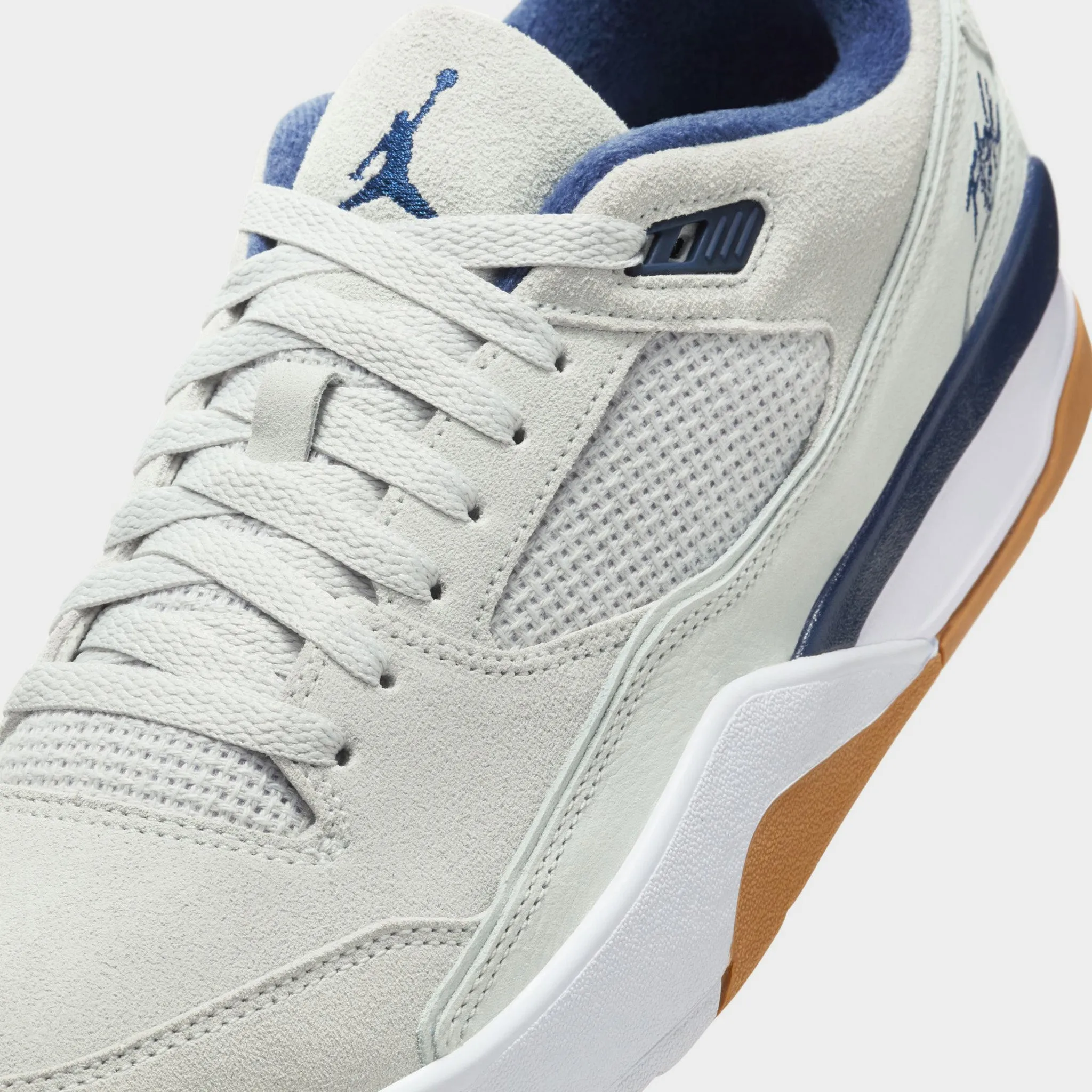 Jordan Flight Court Neutral Grey / Midnight Navy - White Sporty Style Urban Outfit