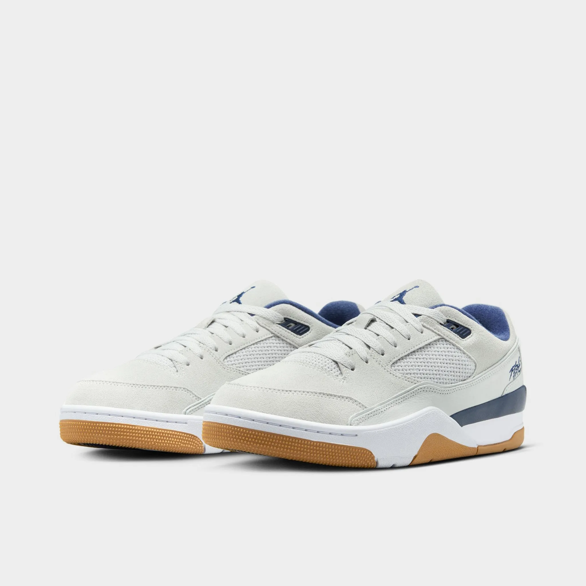 Memory Foam Jordan Flight Court Neutral Grey / Midnight Navy - White