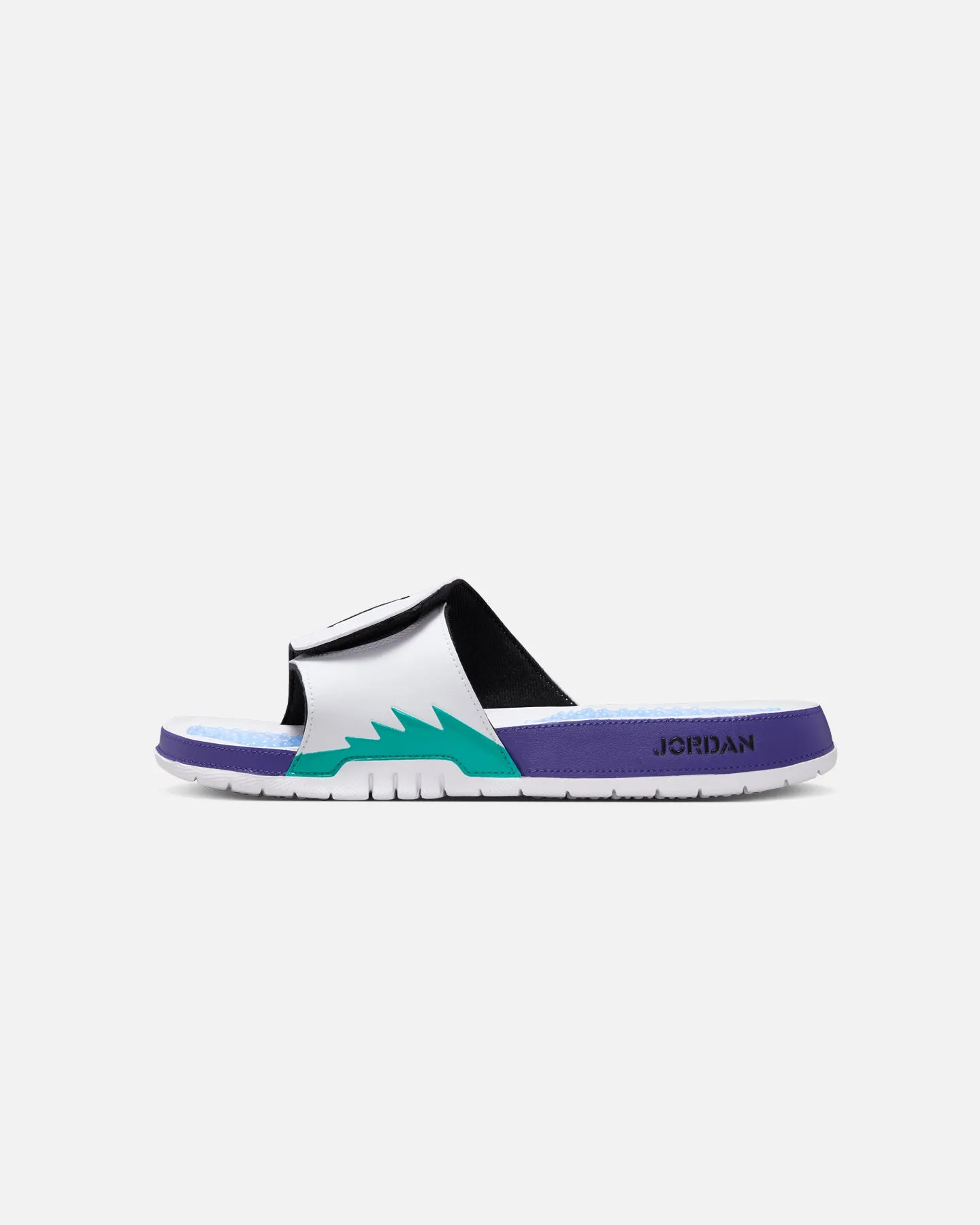 Chic Fit Fast pace Jordan Hydro V Retro Slides White/Black
