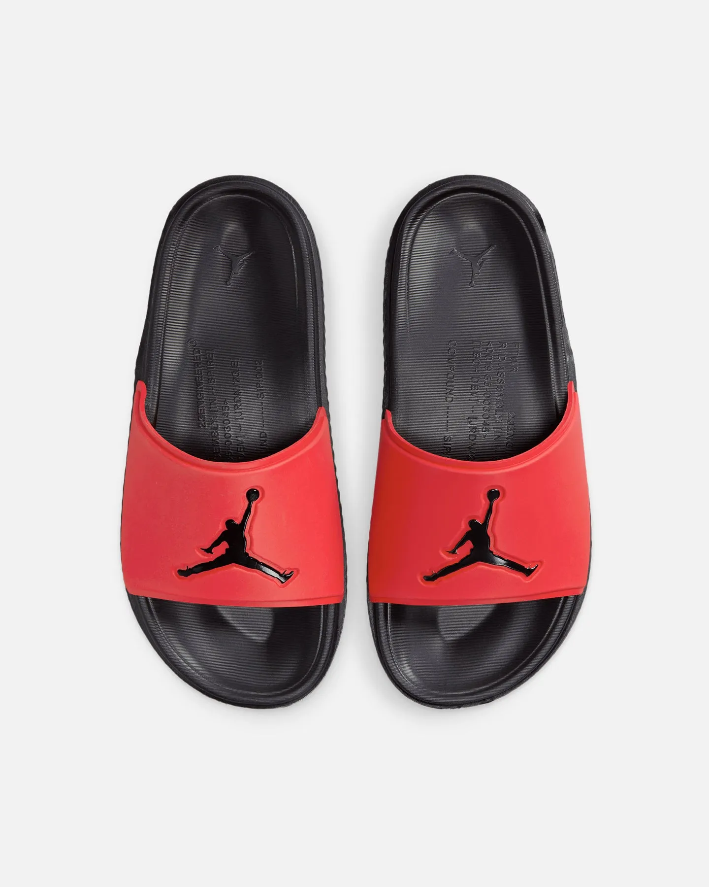Jordan Jumpman Slides University Red/Black Padded Tongue velcro