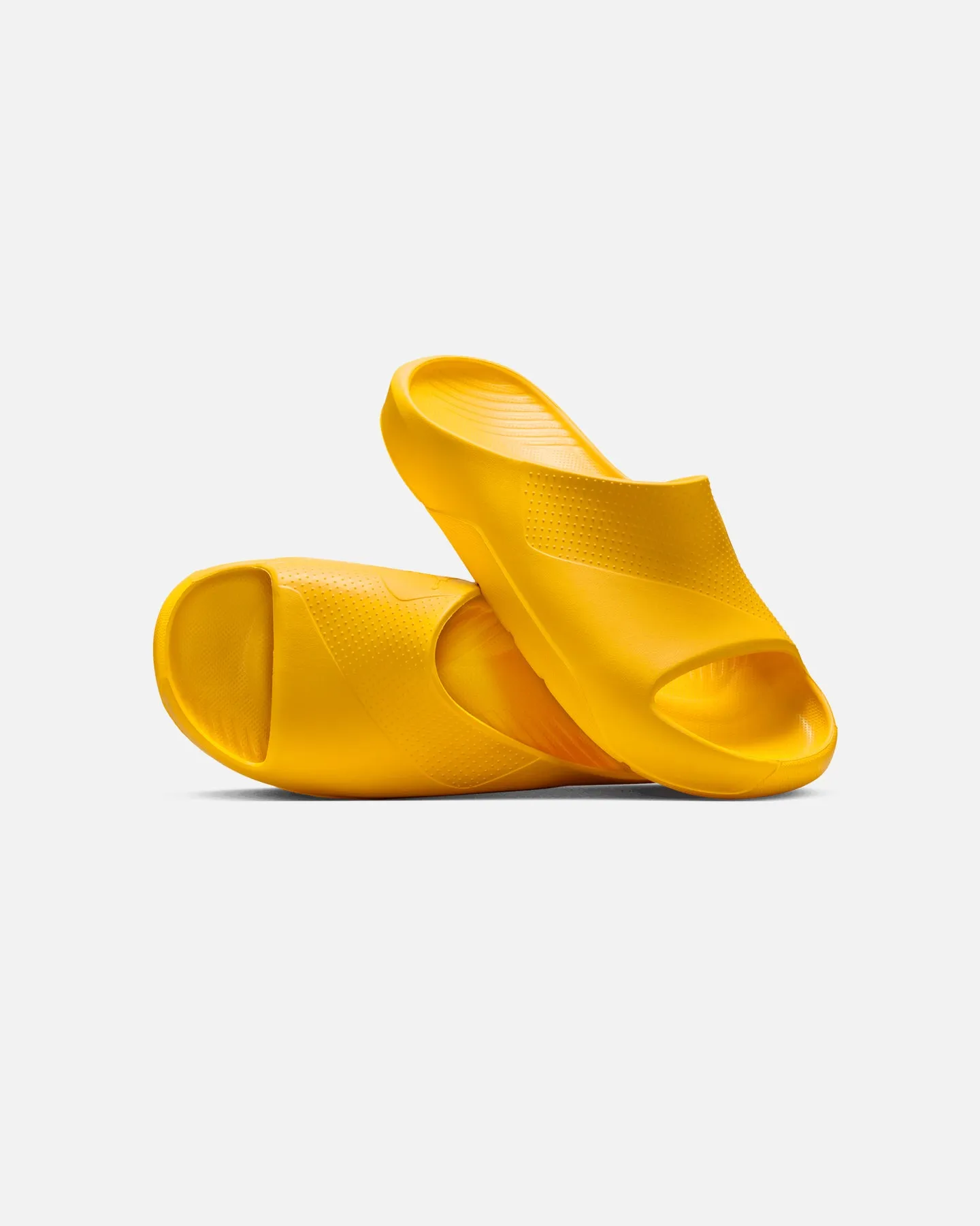 Jordan Post Slides Yellow Ochre Wind Chill