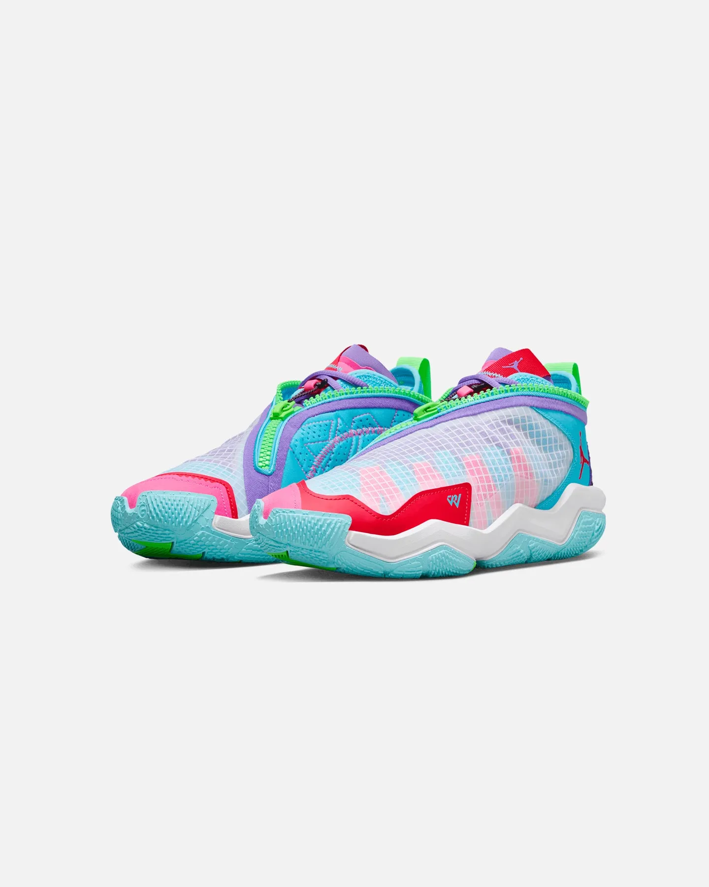 Corner Style Anti Slip Jordan Russell Westbrook Why Not .6 White/Siren Red