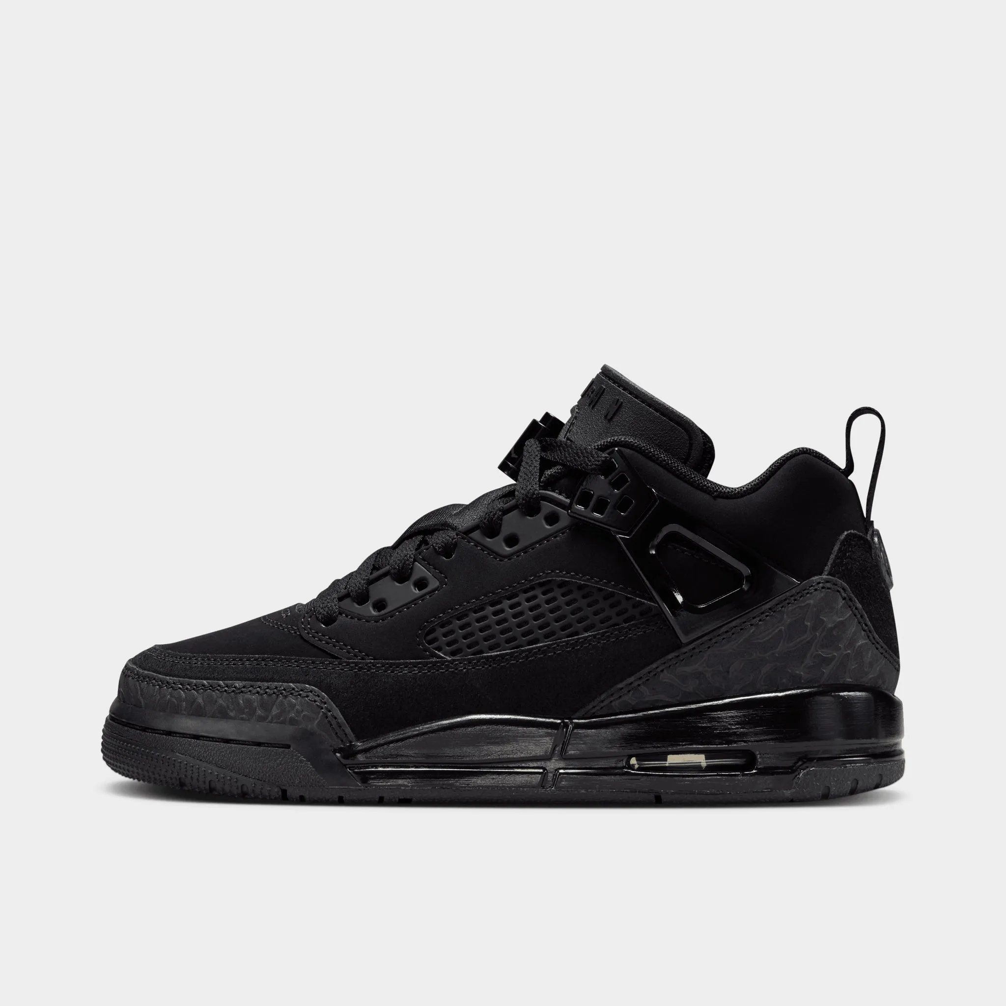 Jordan Spizike Low GS Black / Black Walk Support Silver Glow