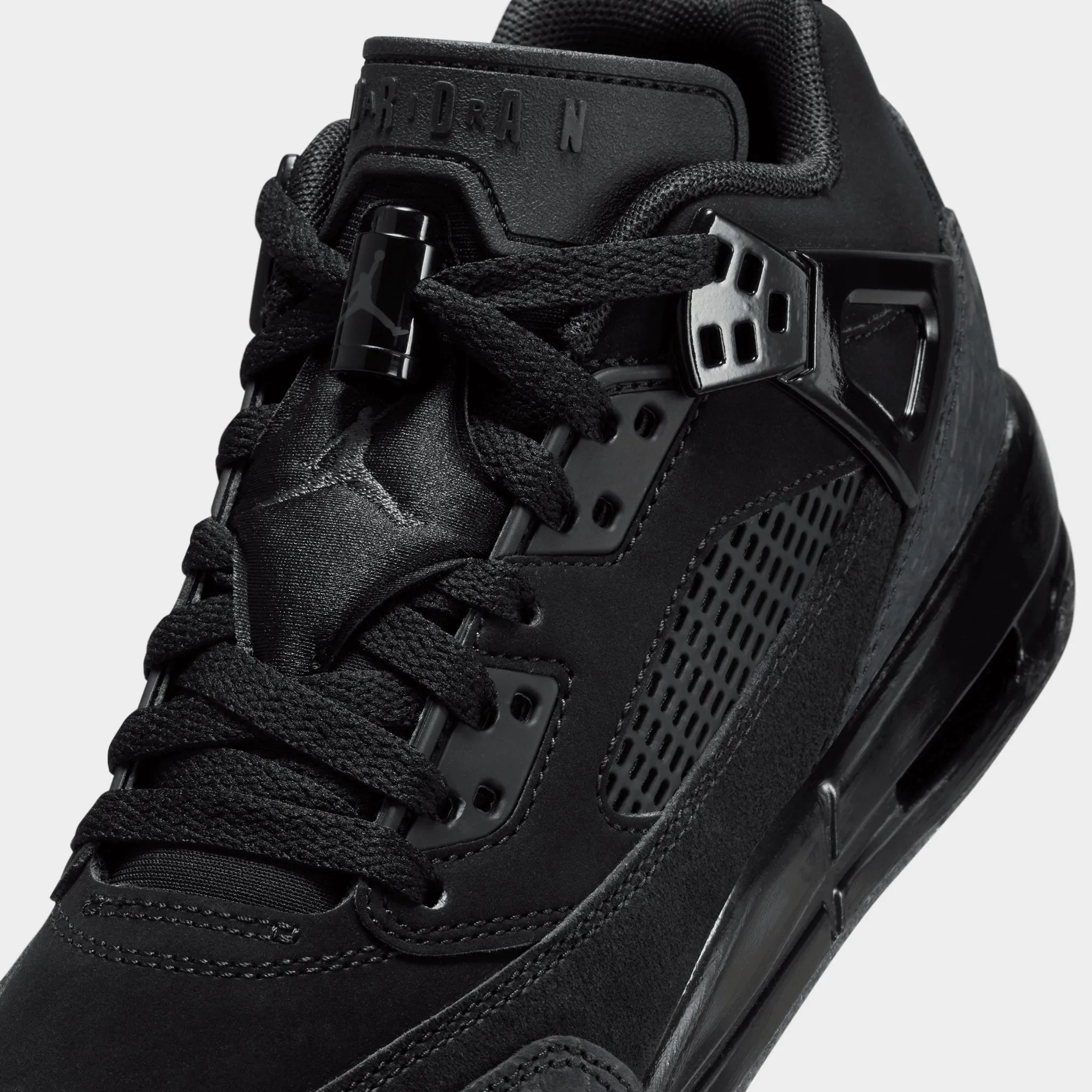 Jordan Spizike Low GS Black / Black Flexible Sole