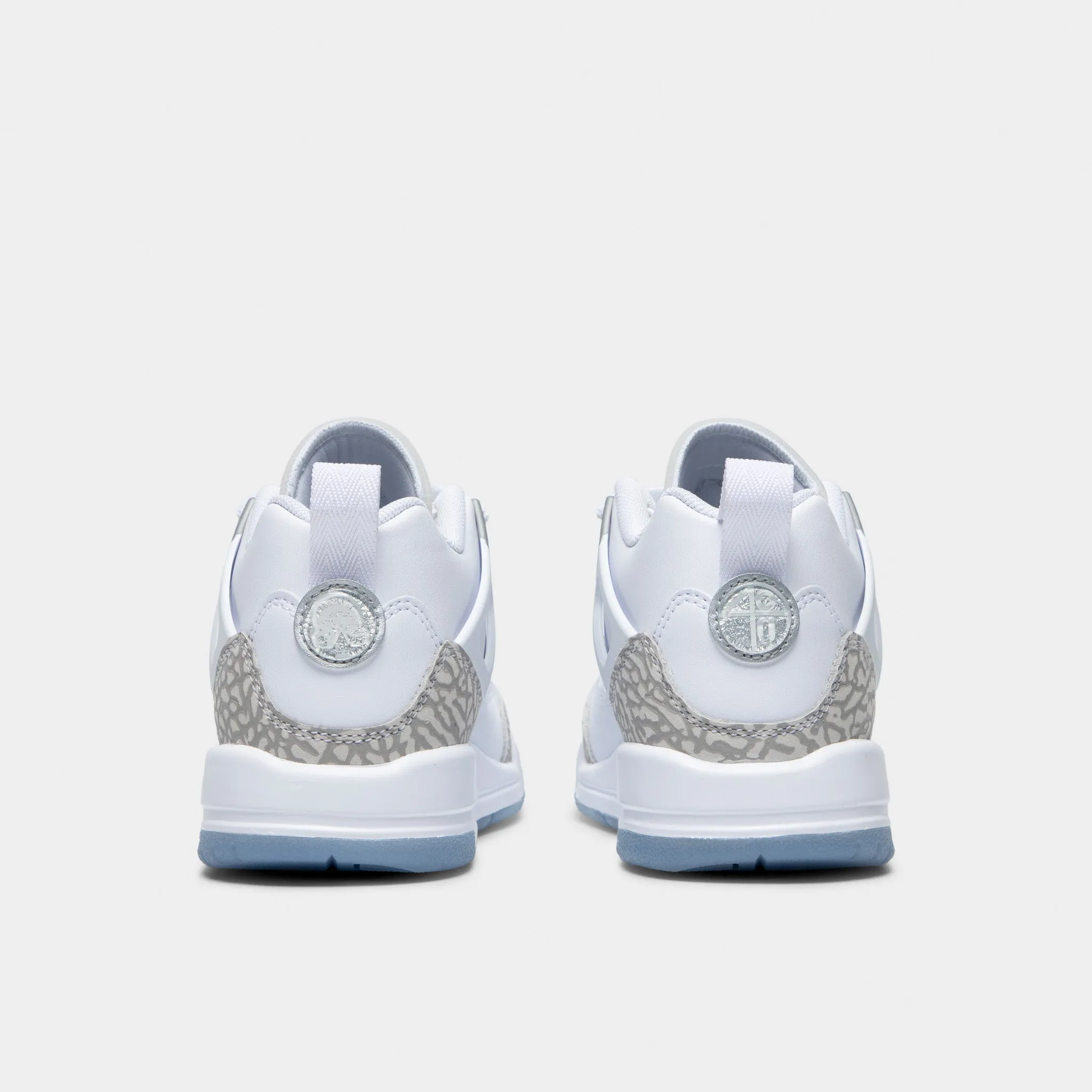 Enhanced grip Leisure Day Jordan Spizike Low GS White / Neutral Grey - Metallic Silver