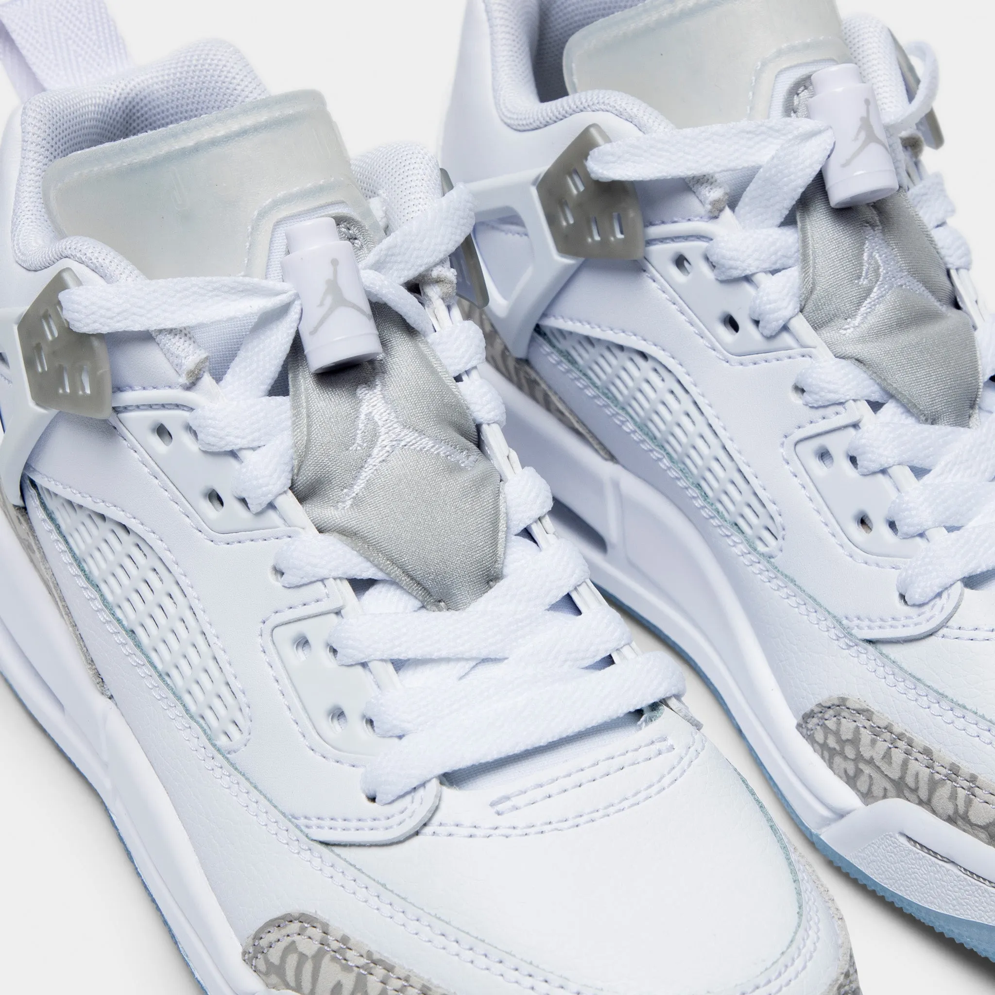 Neutral Mood Jordan Spizike Low GS White / Neutral Grey - Metallic Silver