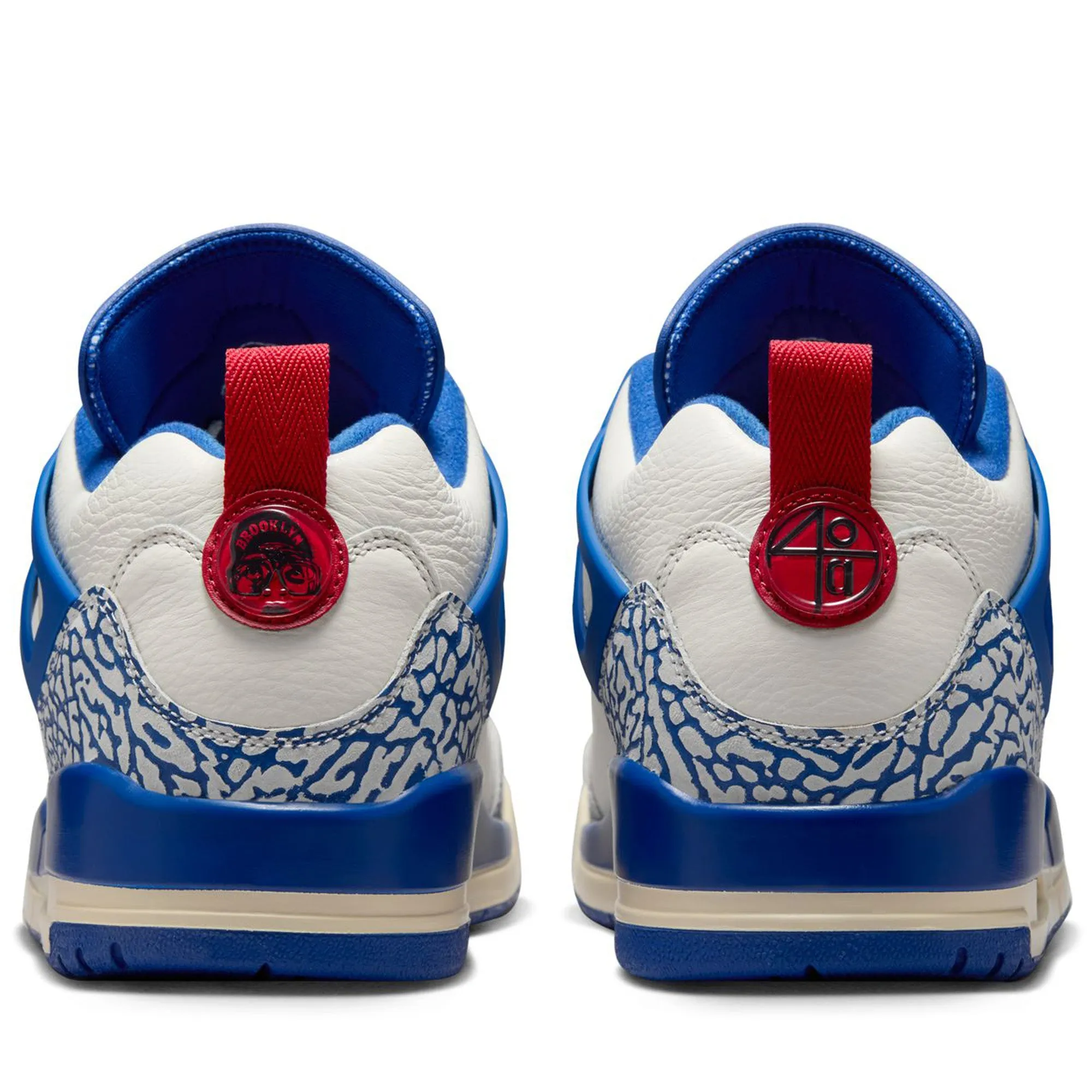 Lace Up Style Jordan Spizike Low - Sail/Storm Blue