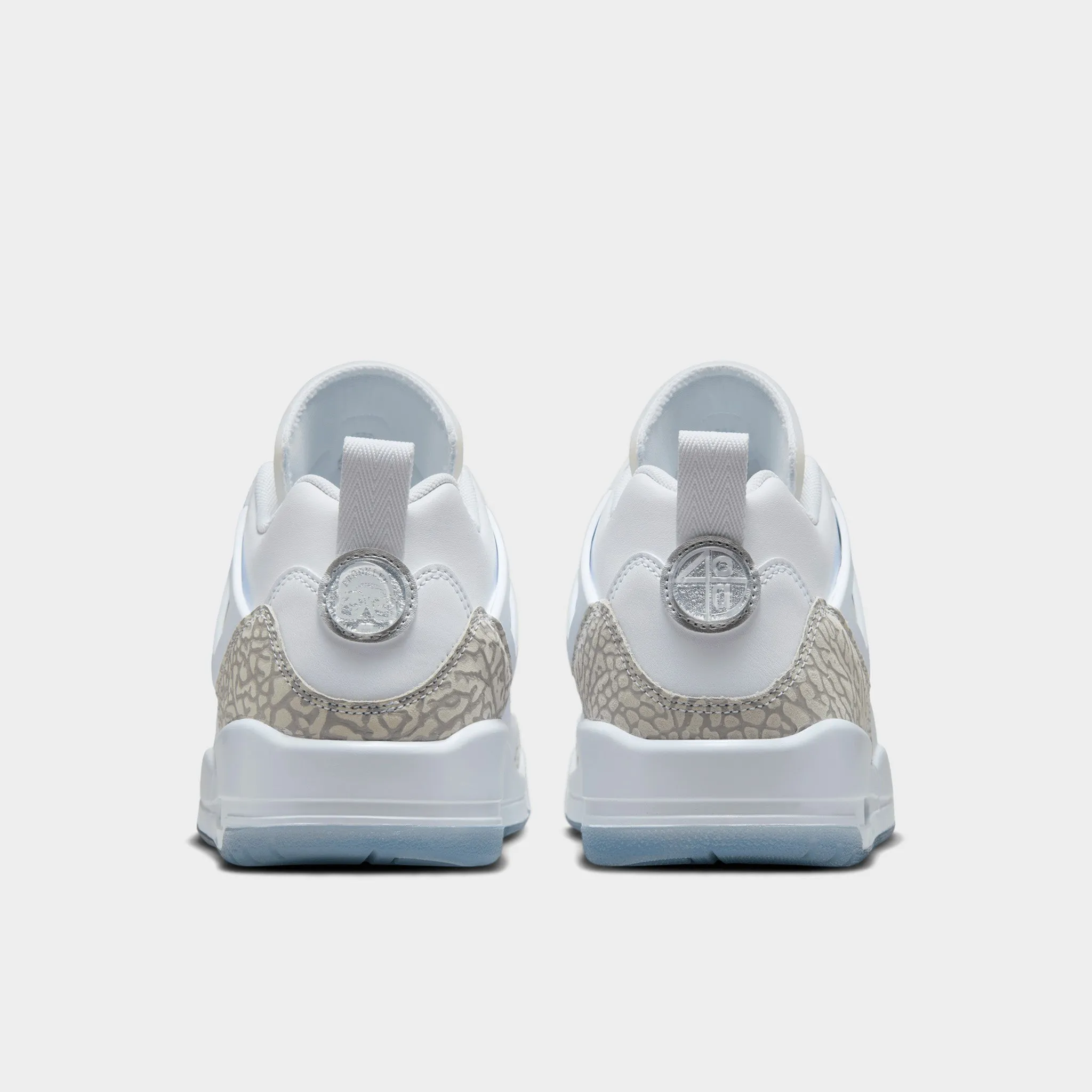 Moist Guard Dance Floor Jordan Spizike Low White / Neutral Grey - Metallic Silver