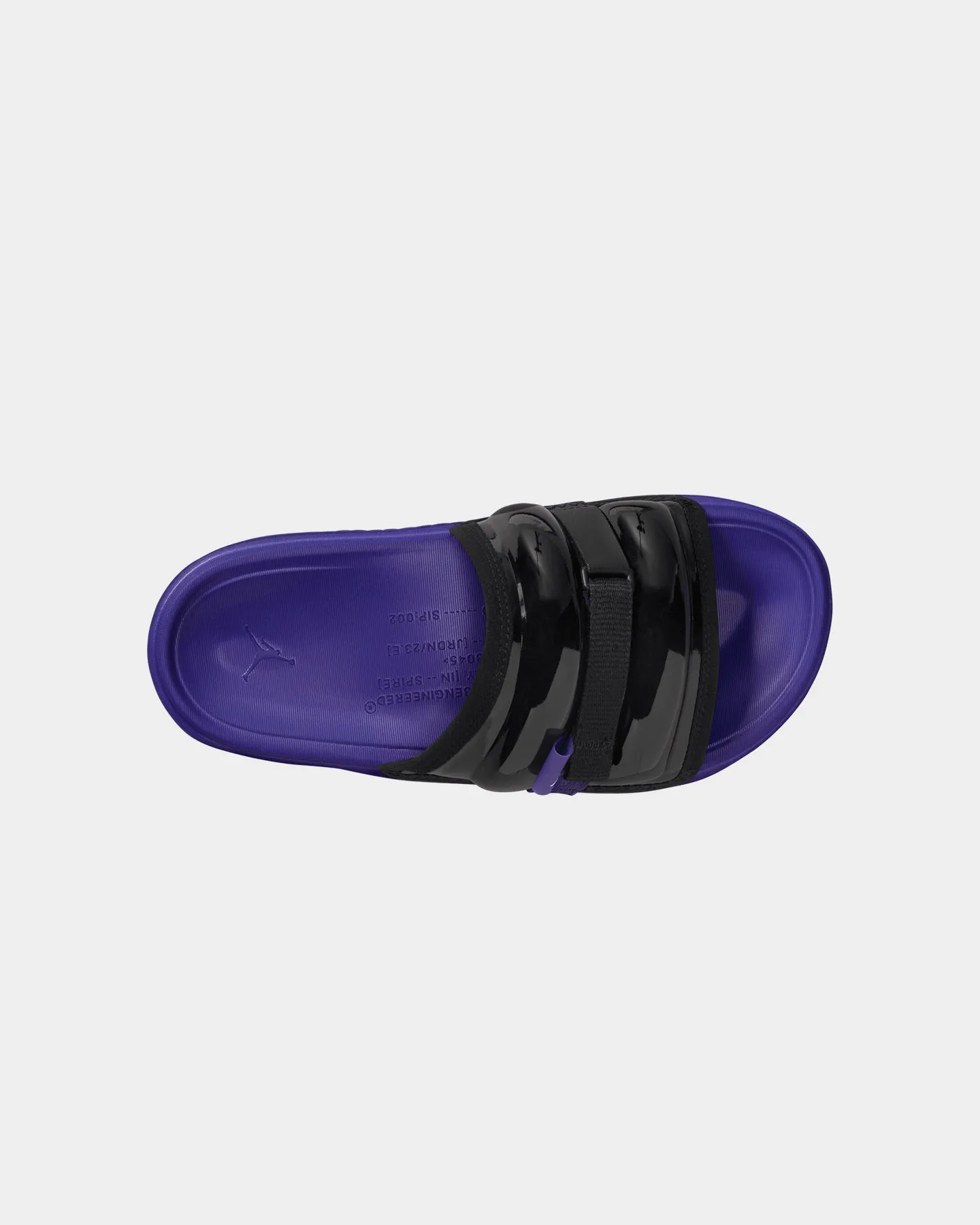 Soft Cushioning Comfort Padding Jordan Super Play Slides Black/White-Dark Concord