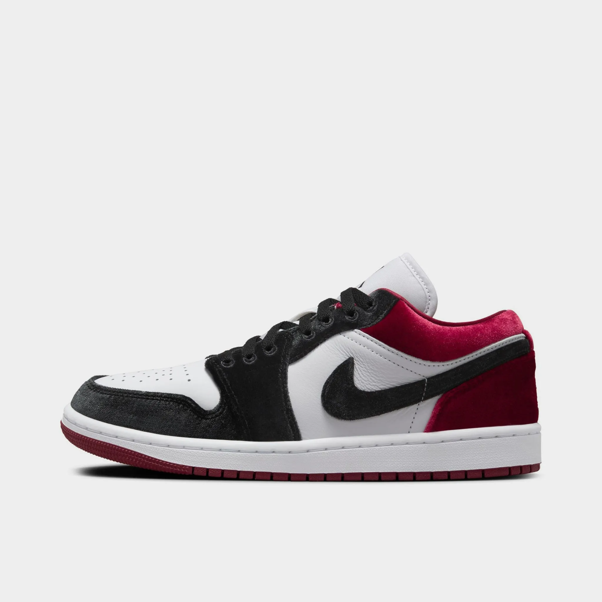Jordan Women's 1 Low SE Black / White - Team Red Sun Hike Ankle Strap